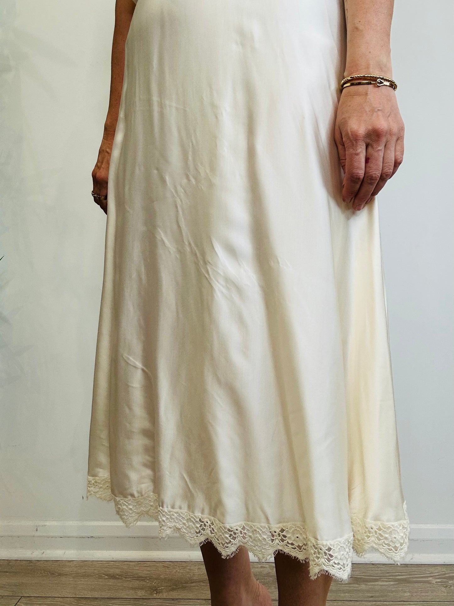 Satin Skirt - Size S