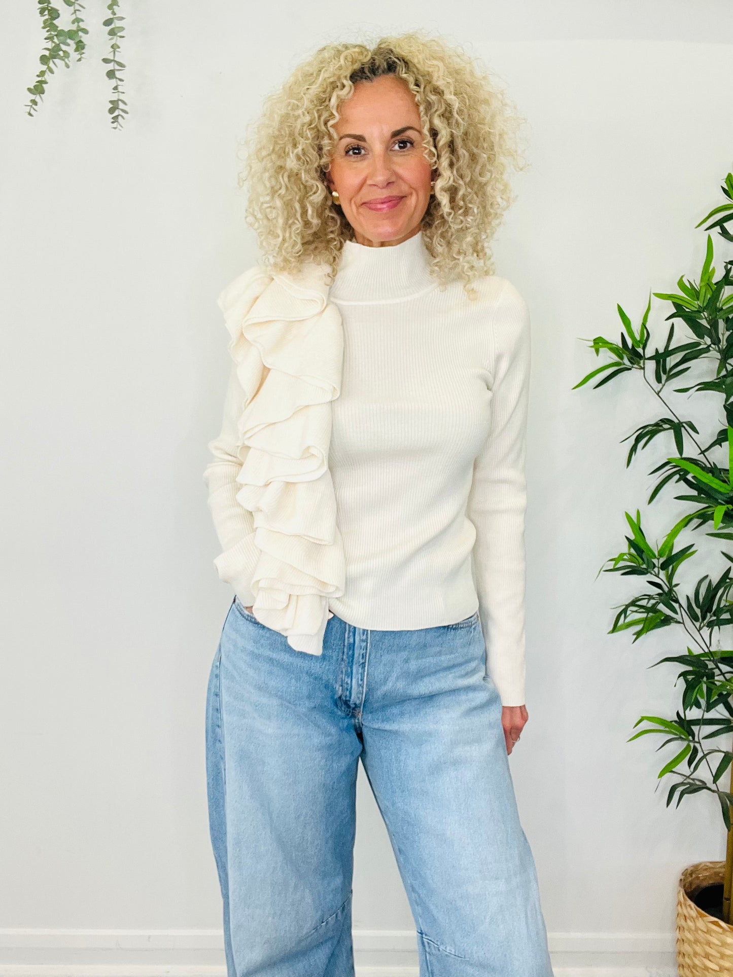 Statement Frill Jumper - Size M