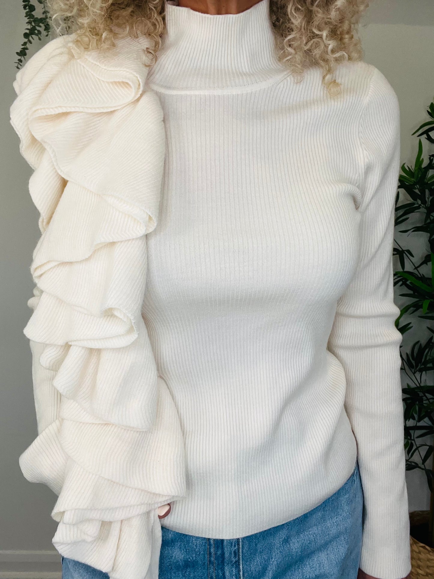 Statement Frill Jumper - Size M
