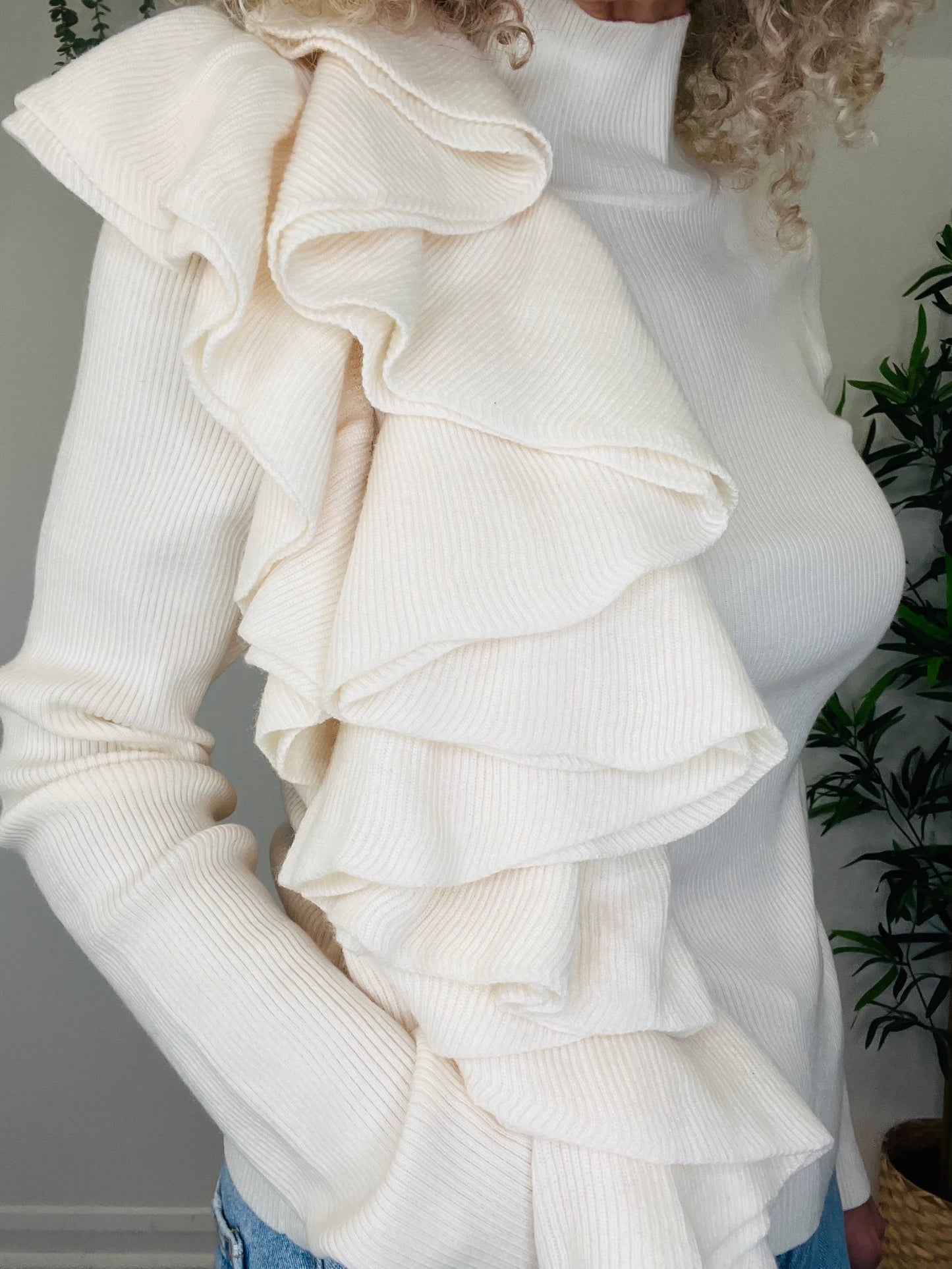 Statement Frill Jumper - Size M