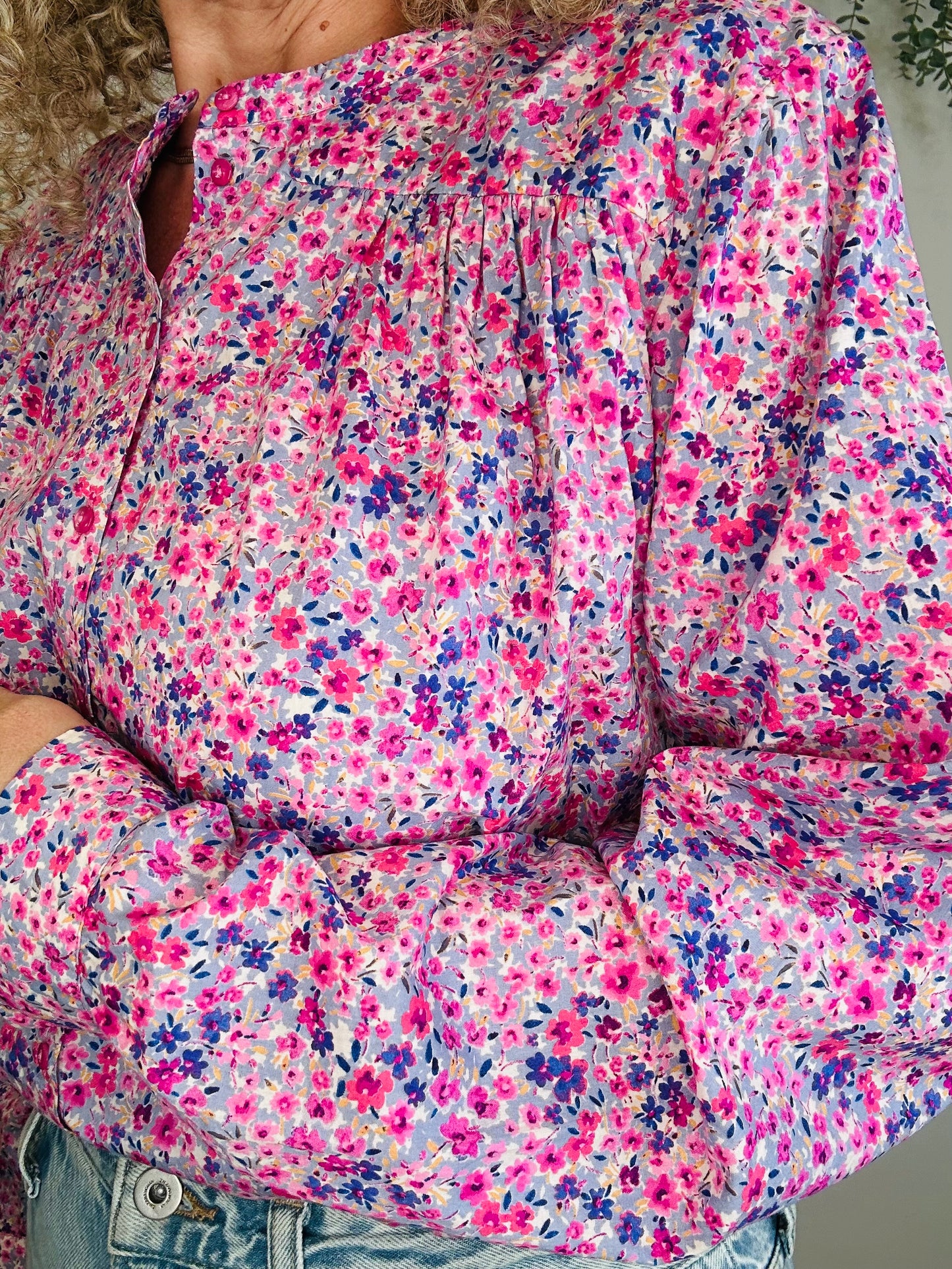 Floral Cotton Shirt - Size 3
