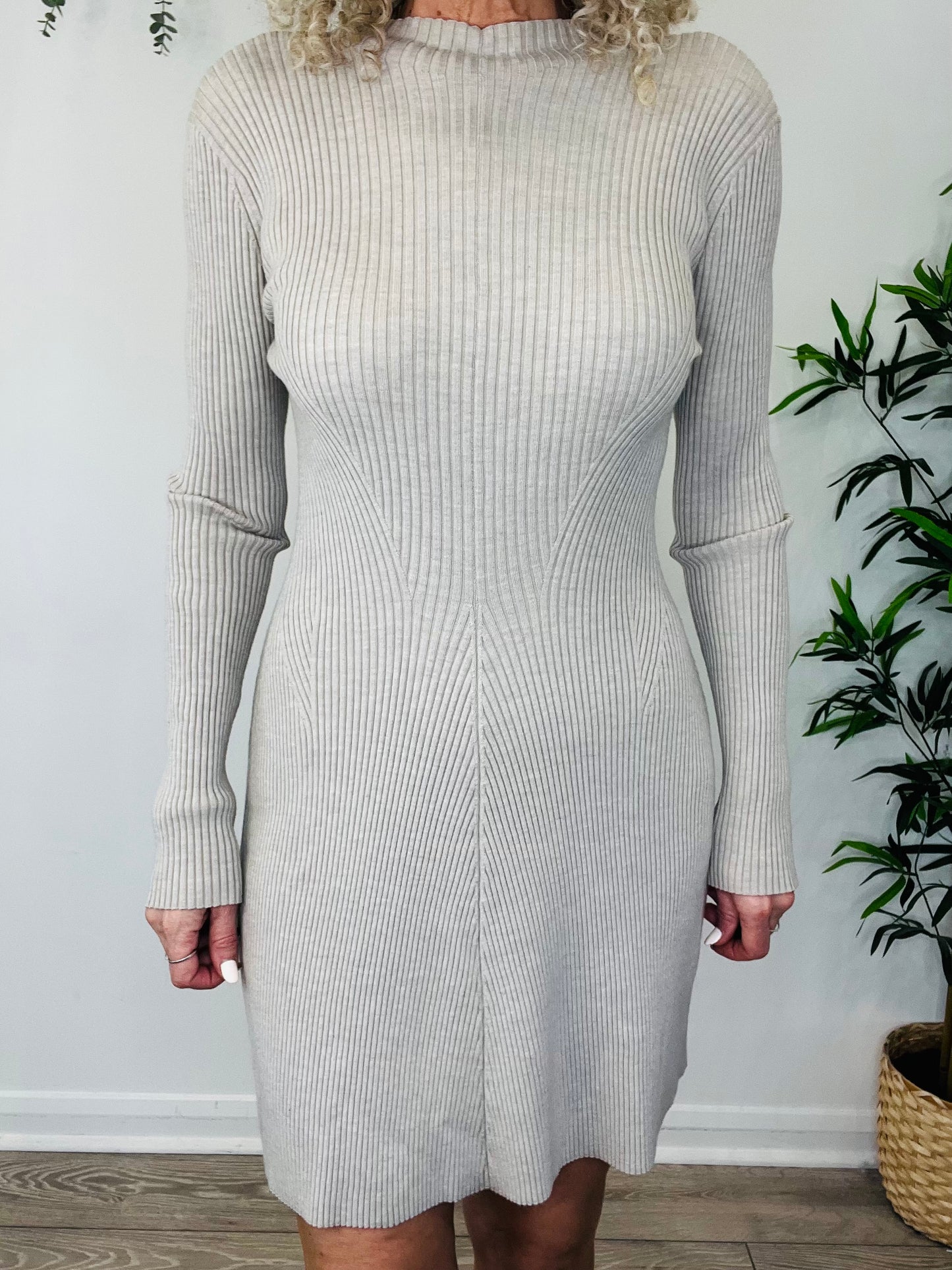 Ribbed Knit Dress - Size P