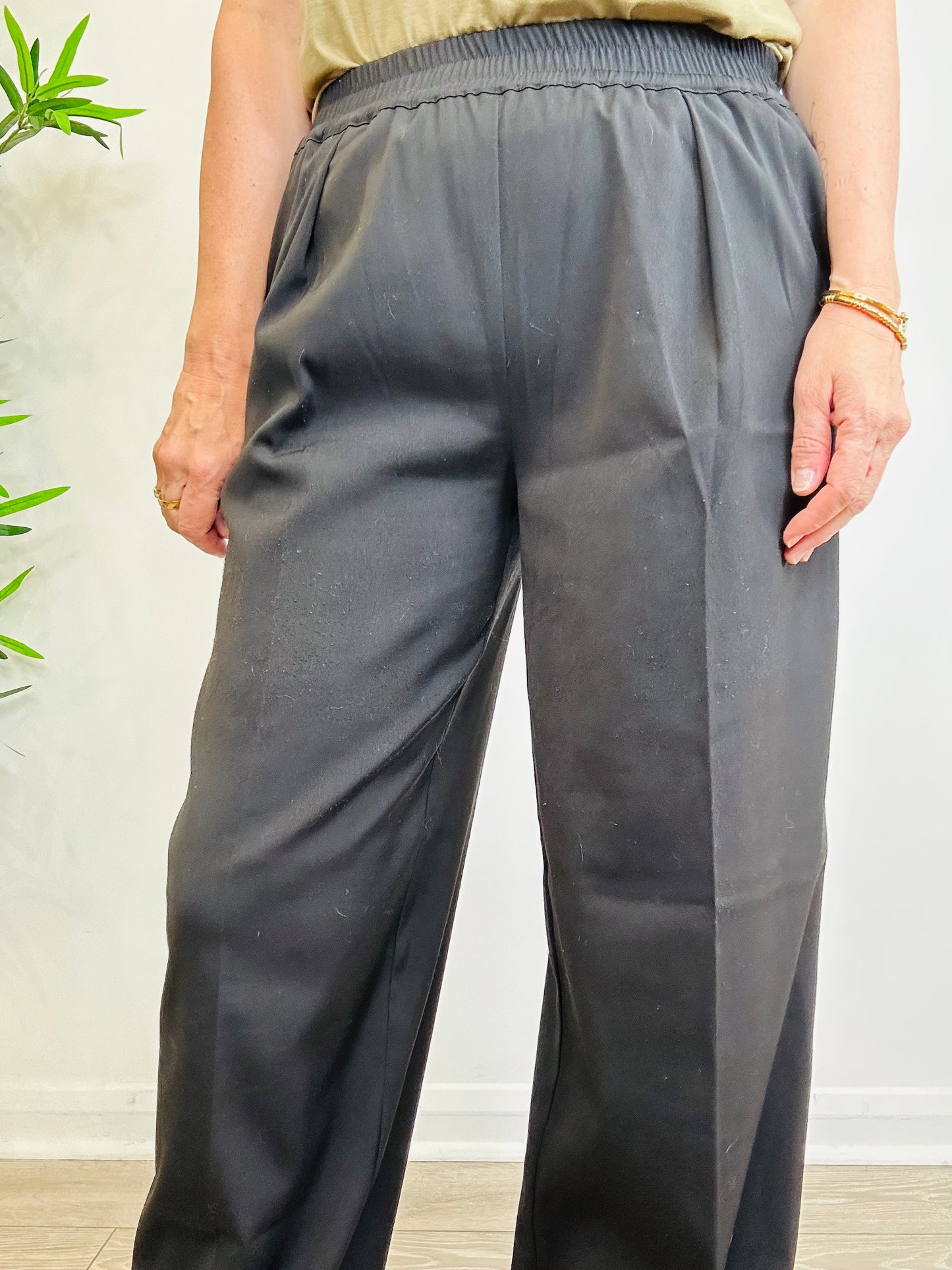 Julia Wide Leg Trousers - Size S