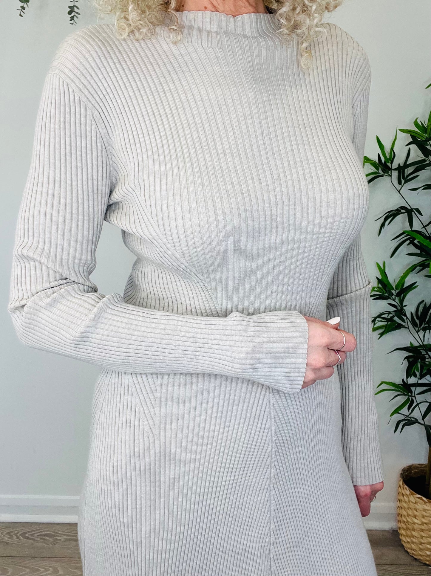Ribbed Knit Dress - Size P