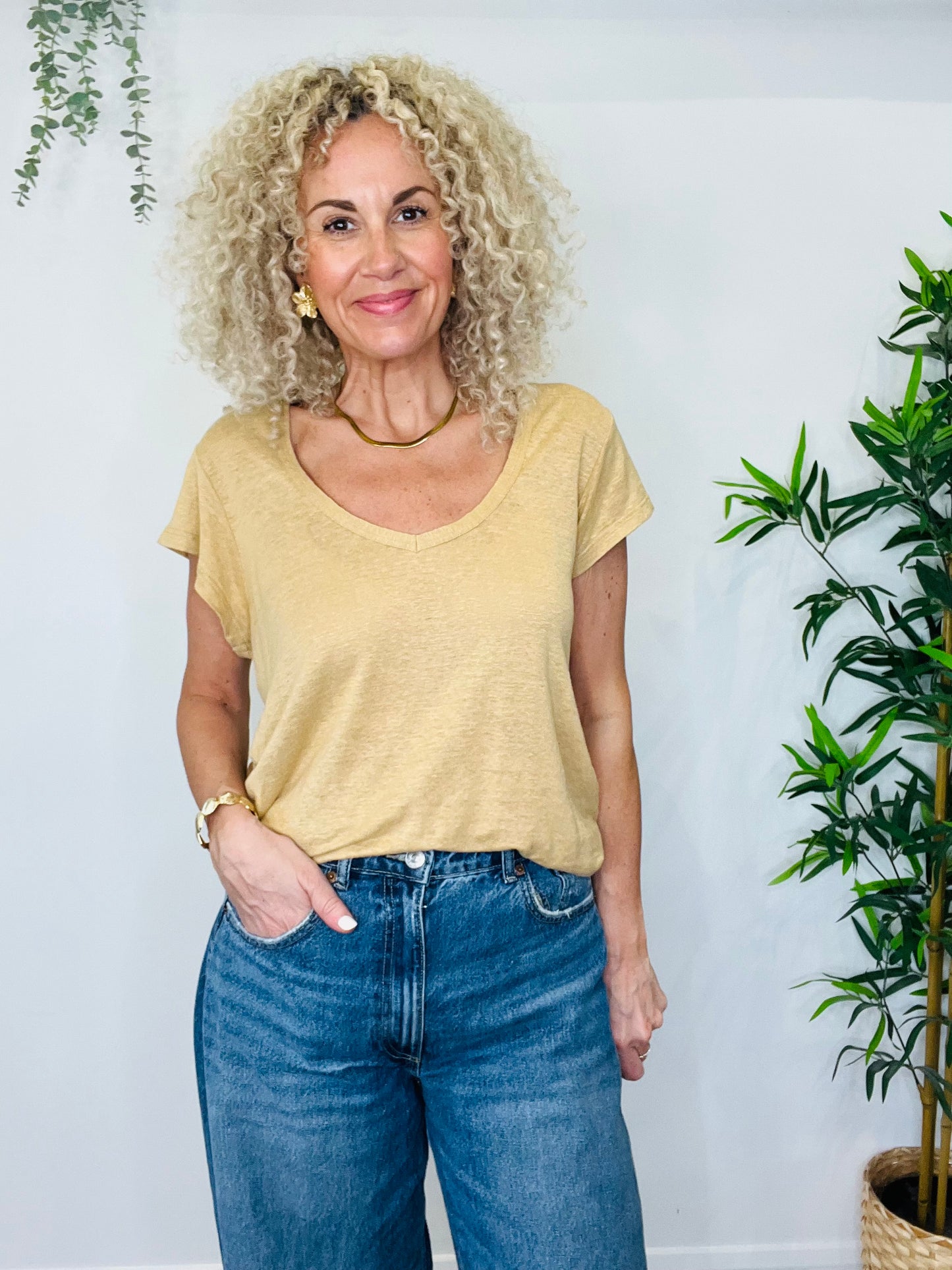 Zankou Linen Tee - Size L