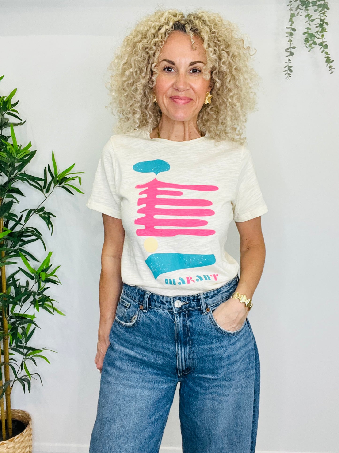 Printed Tee - Size 38