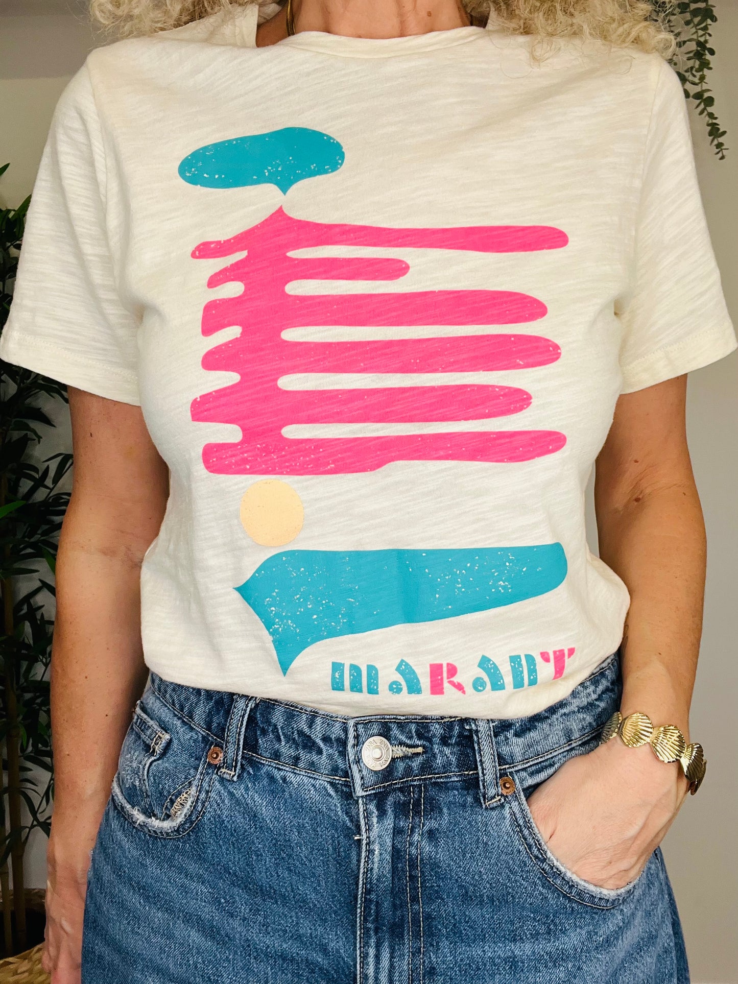 Printed Tee - Size 38