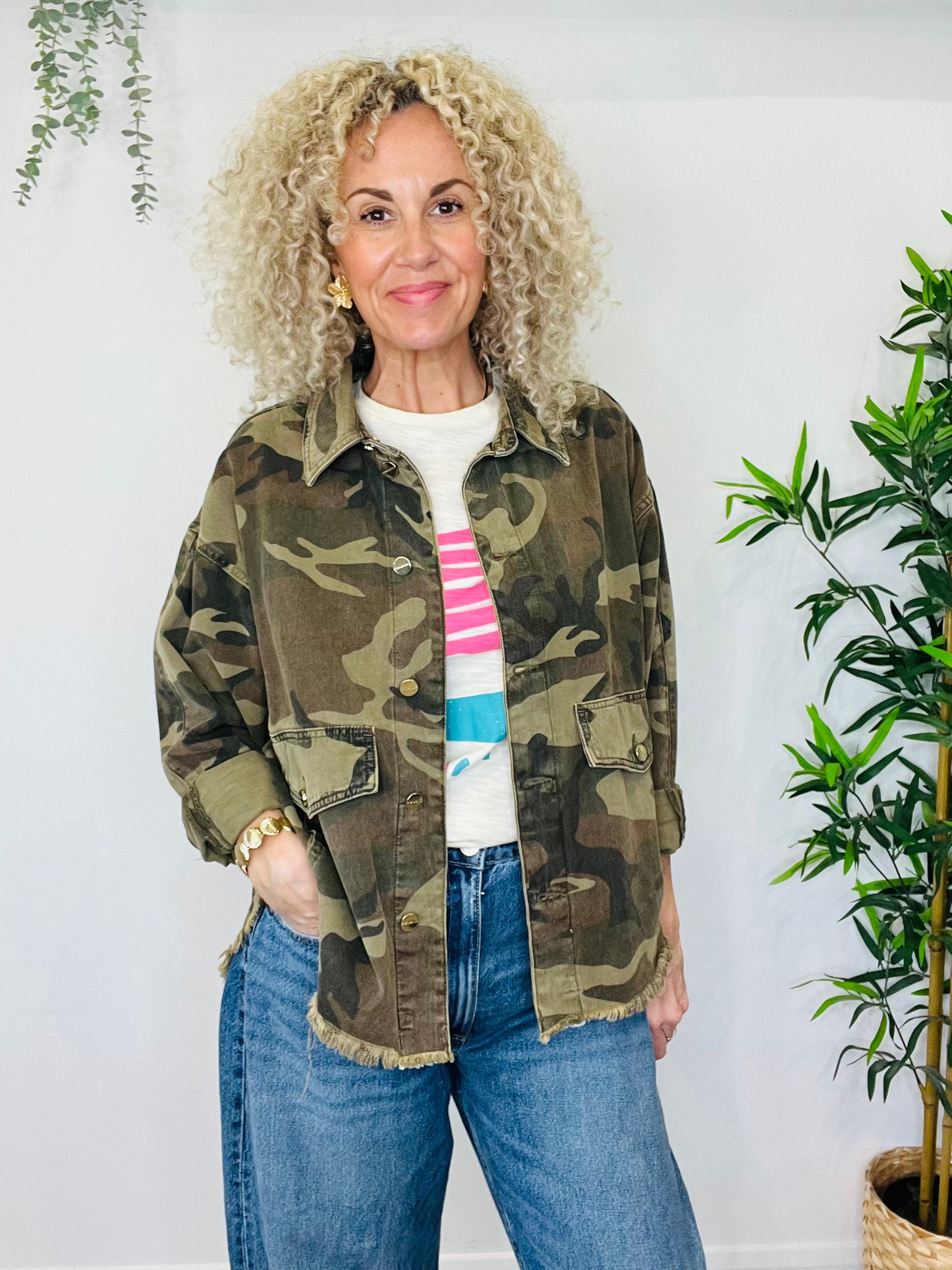 Camo Shacket - Size 10