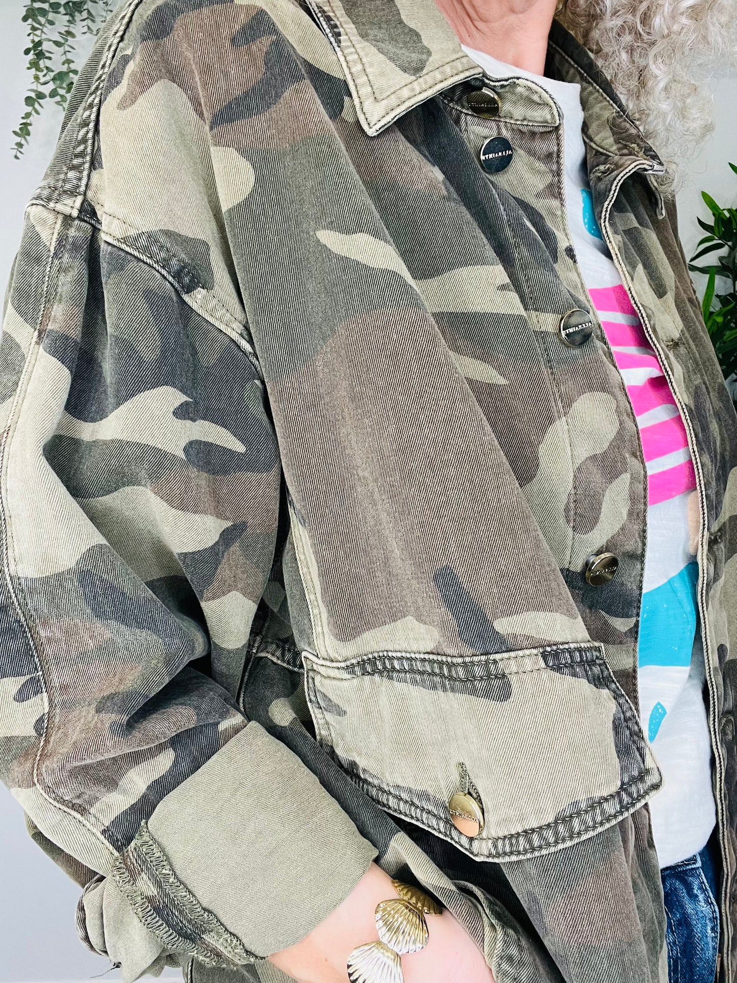 Camo Shacket - Size 10
