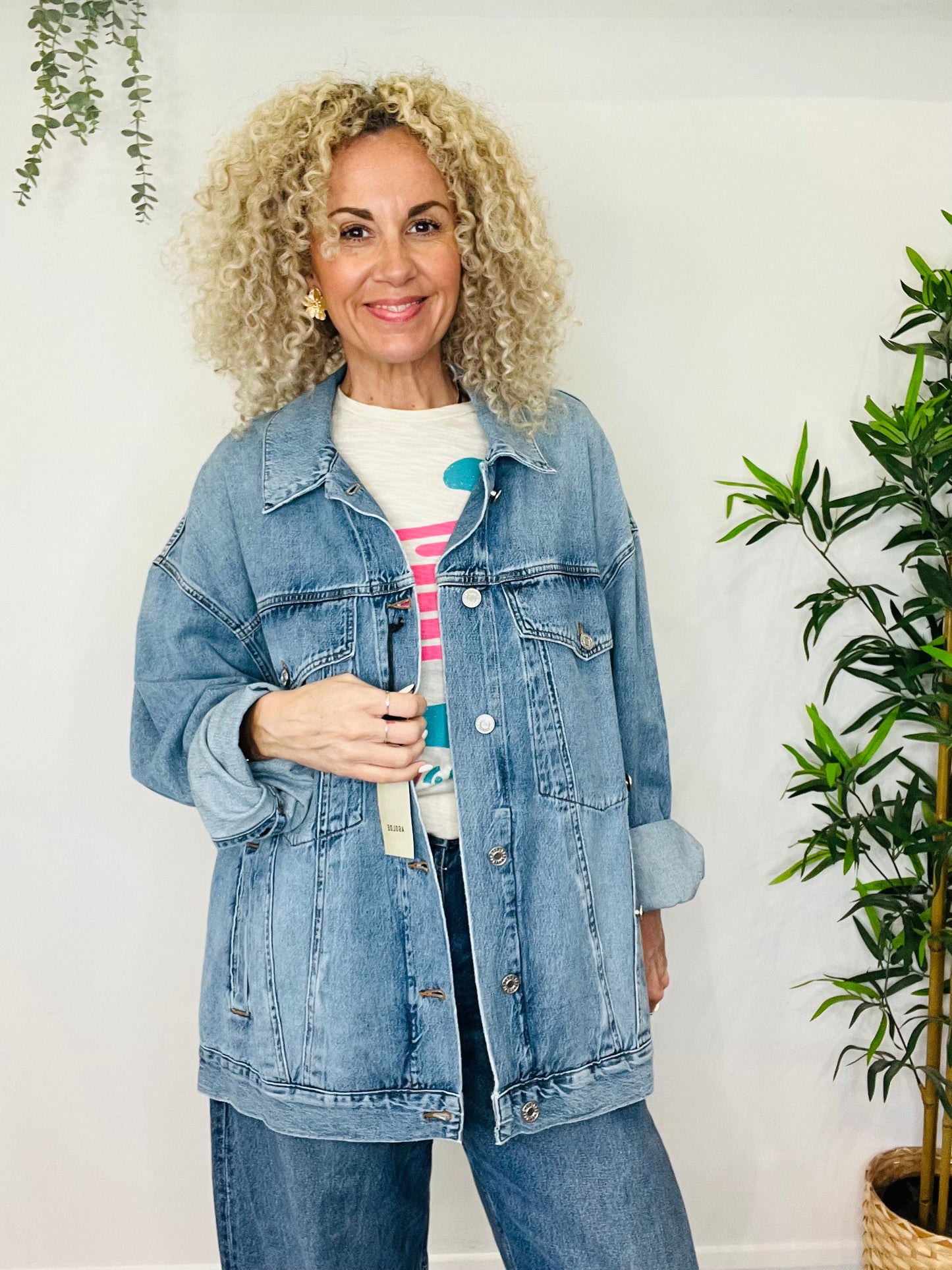 Wayne Oversized Denim Jacket - Multiple Sizes