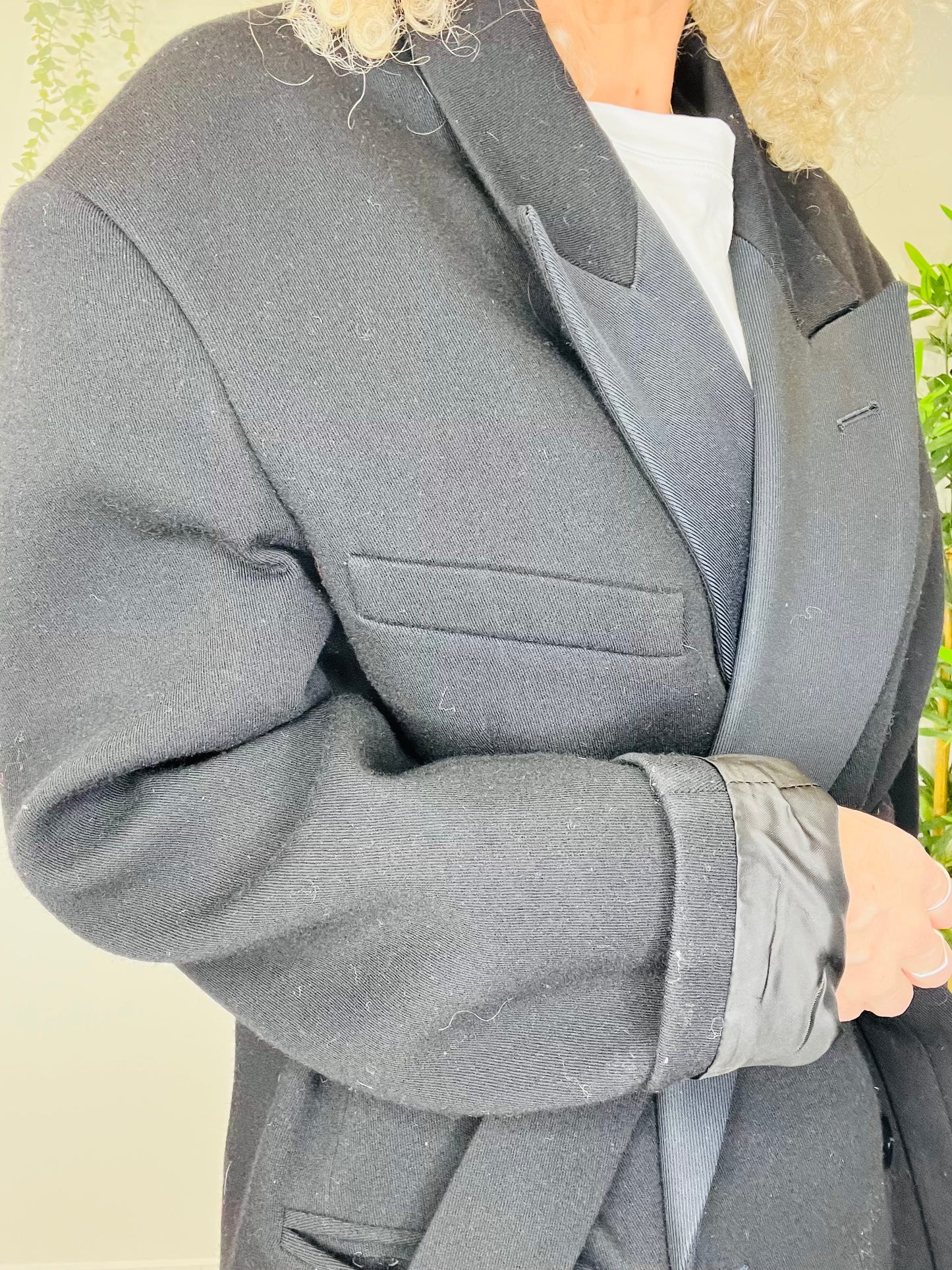 Belted Wool Jacket - Size 10