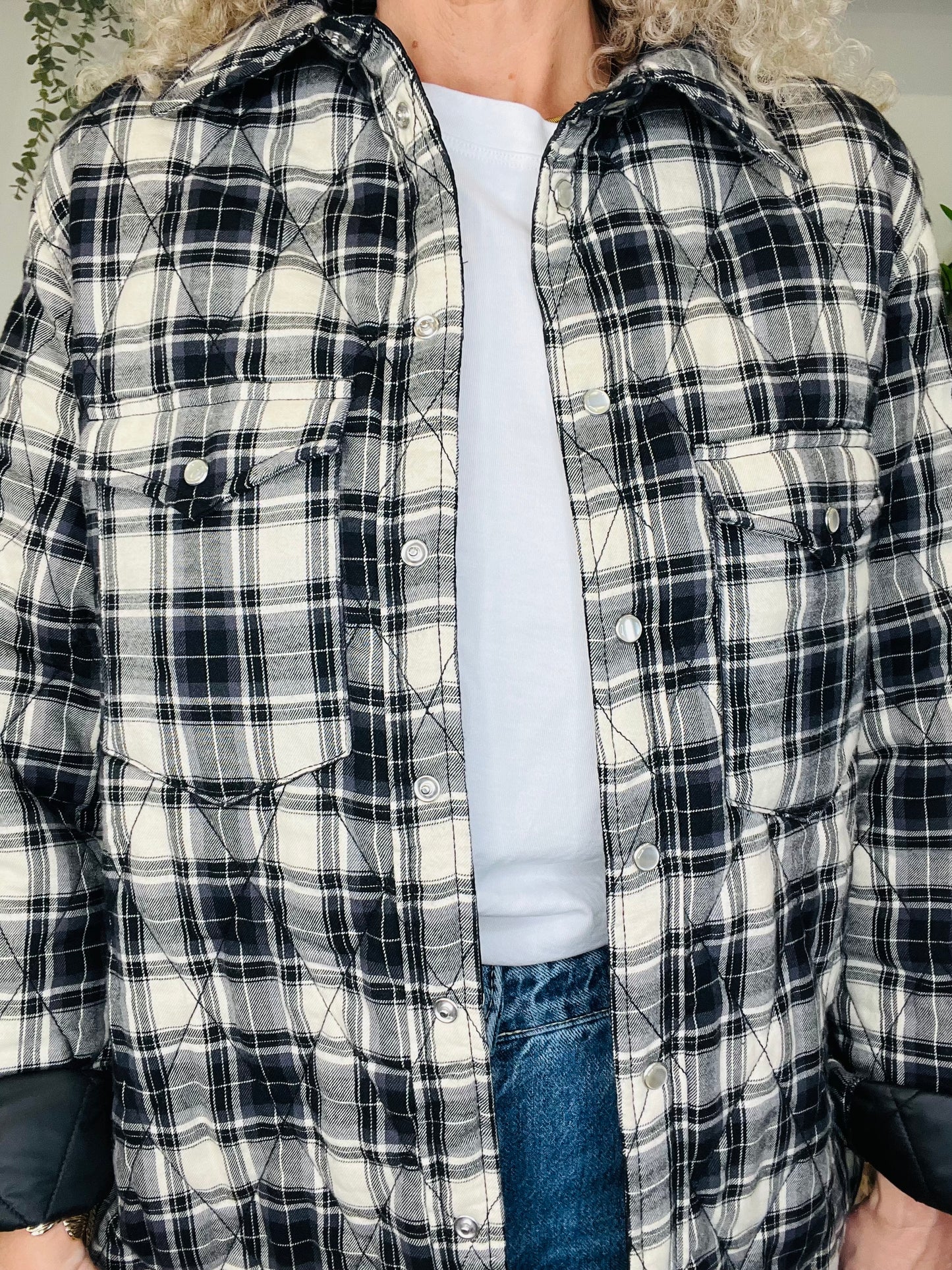 Mysen Check Jacket - Size 38