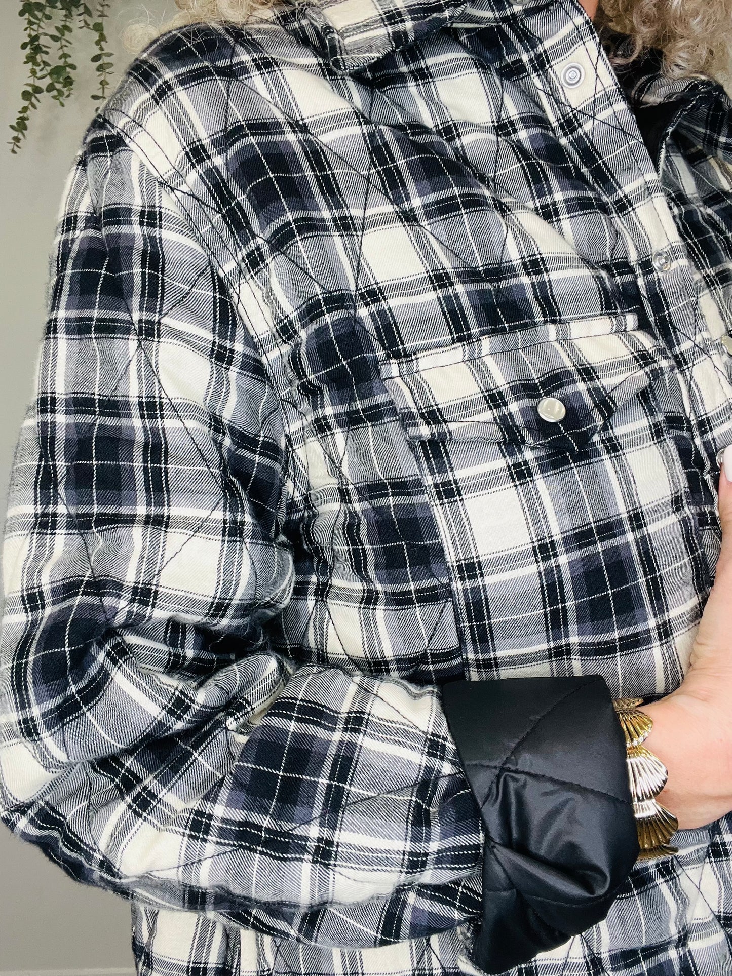 Mysen Check Jacket - Size 38