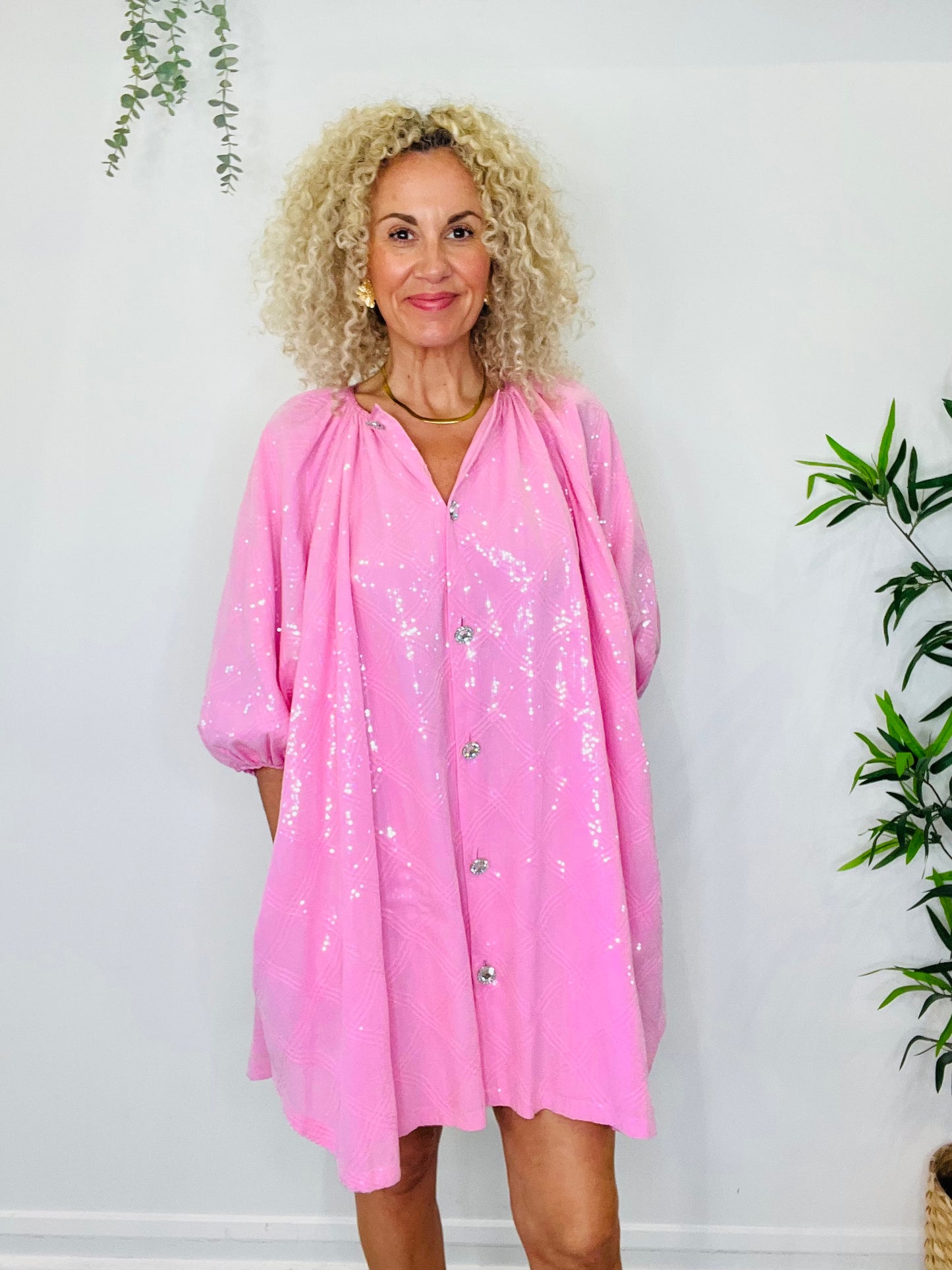 Short Sequin Dress - Size S