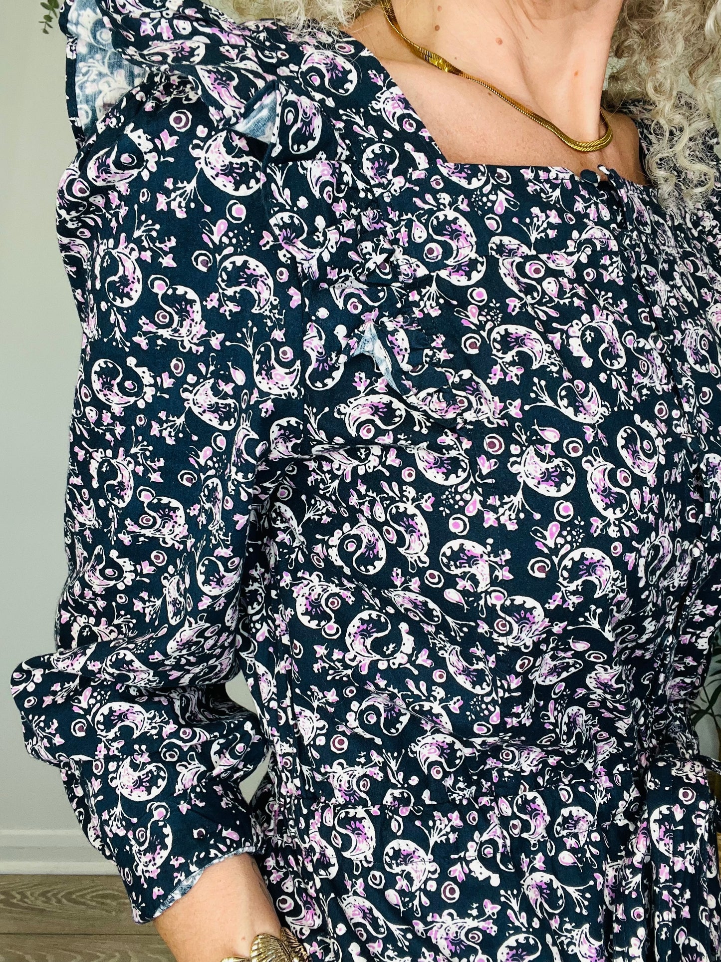 Paisley Print Jumpsuit - Size M