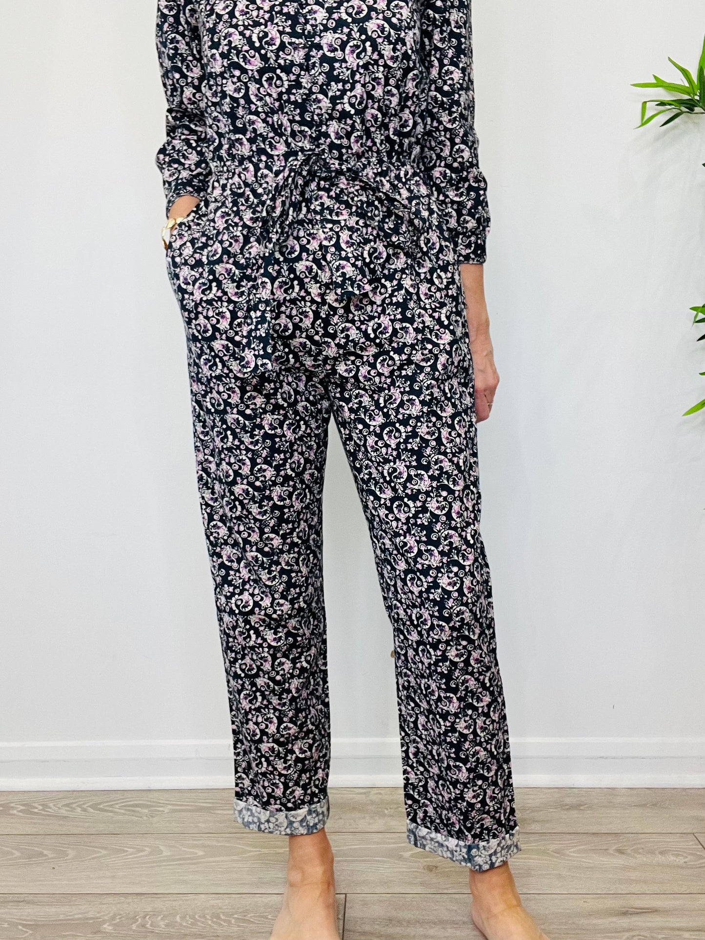 Paisley Print Jumpsuit - Size M