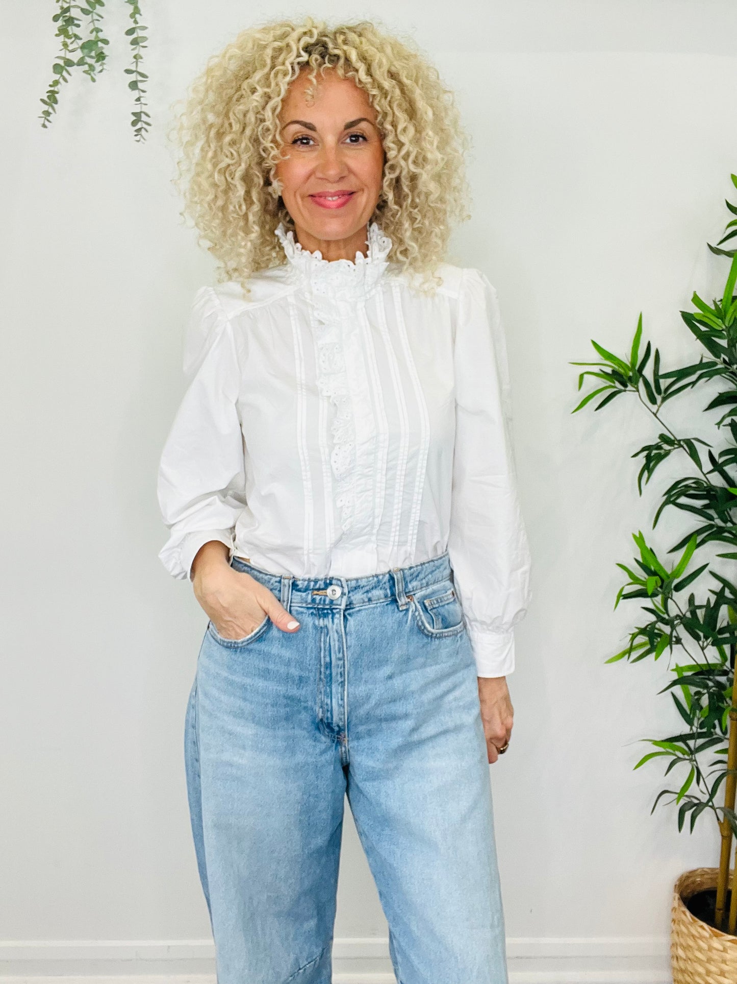 Calliandra Cotton Shirt - Size 36