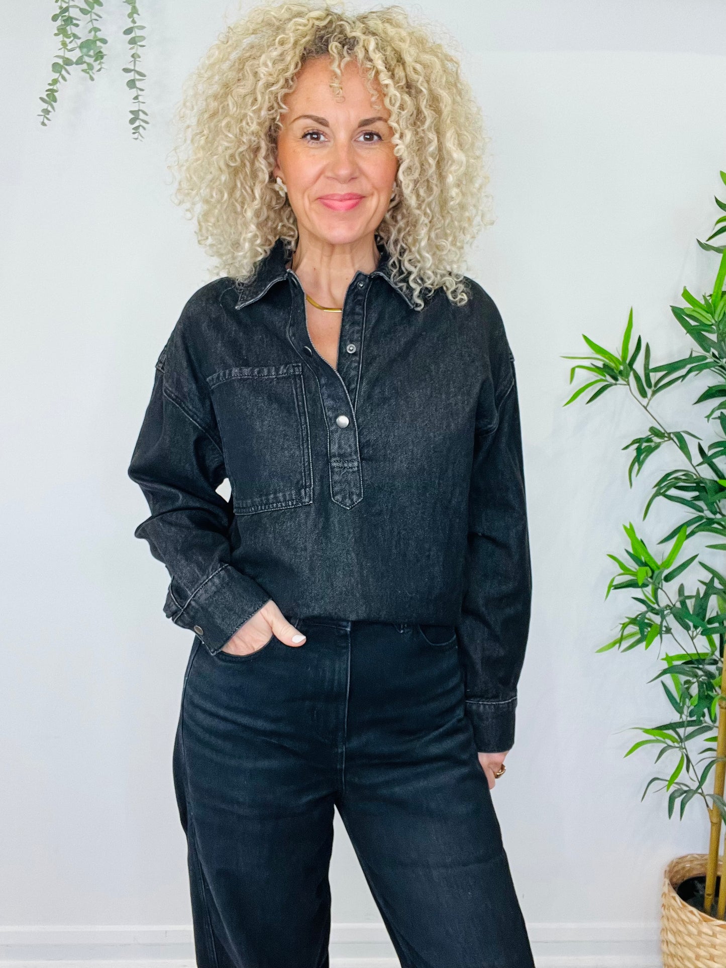 Denim Top - Size 8