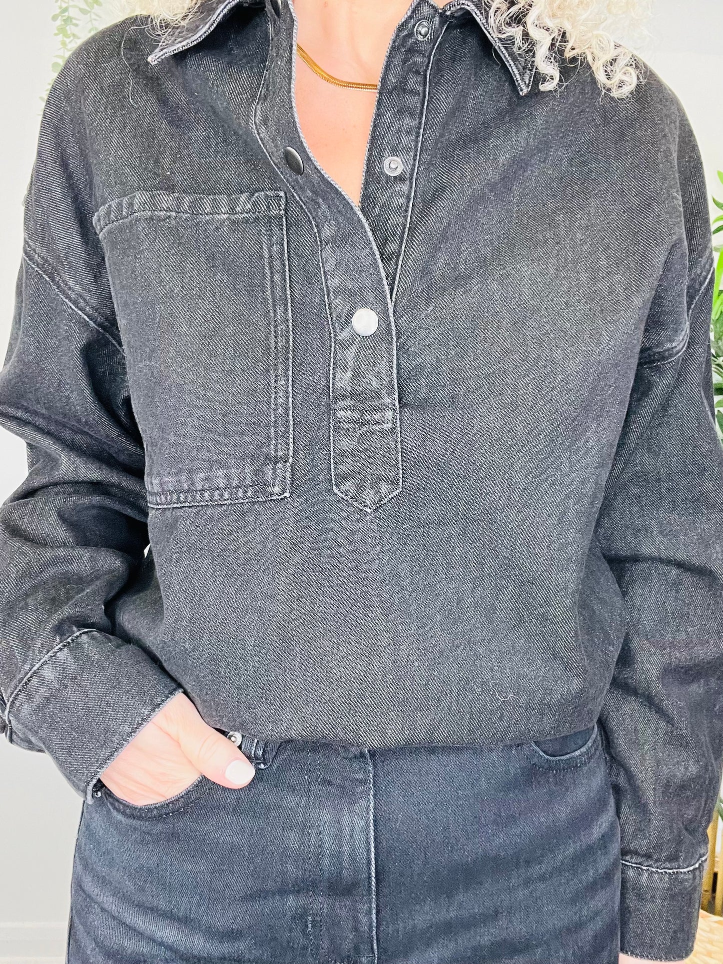 Denim Top - Size 8