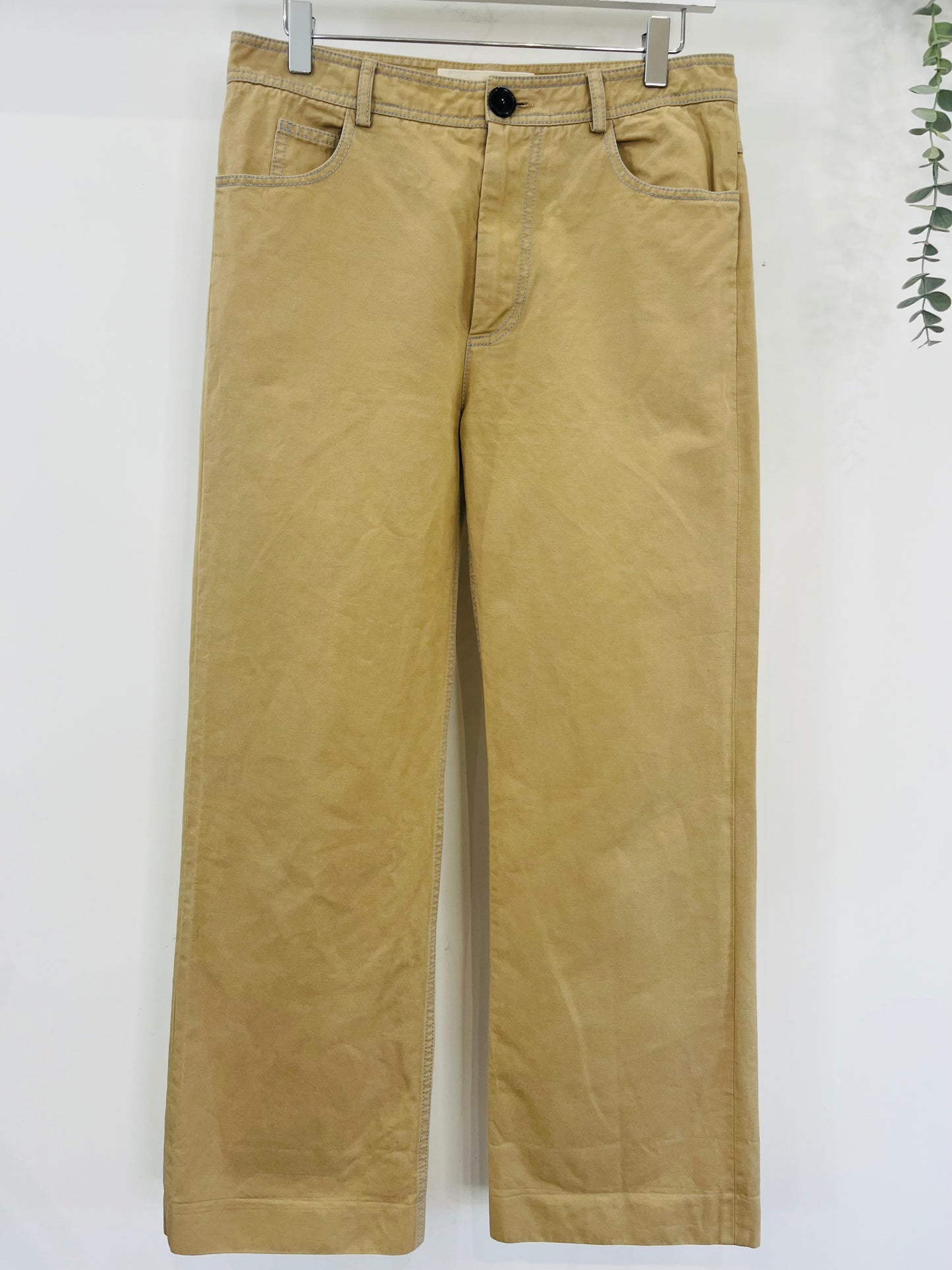 Straight Leg Trousers - Size 38