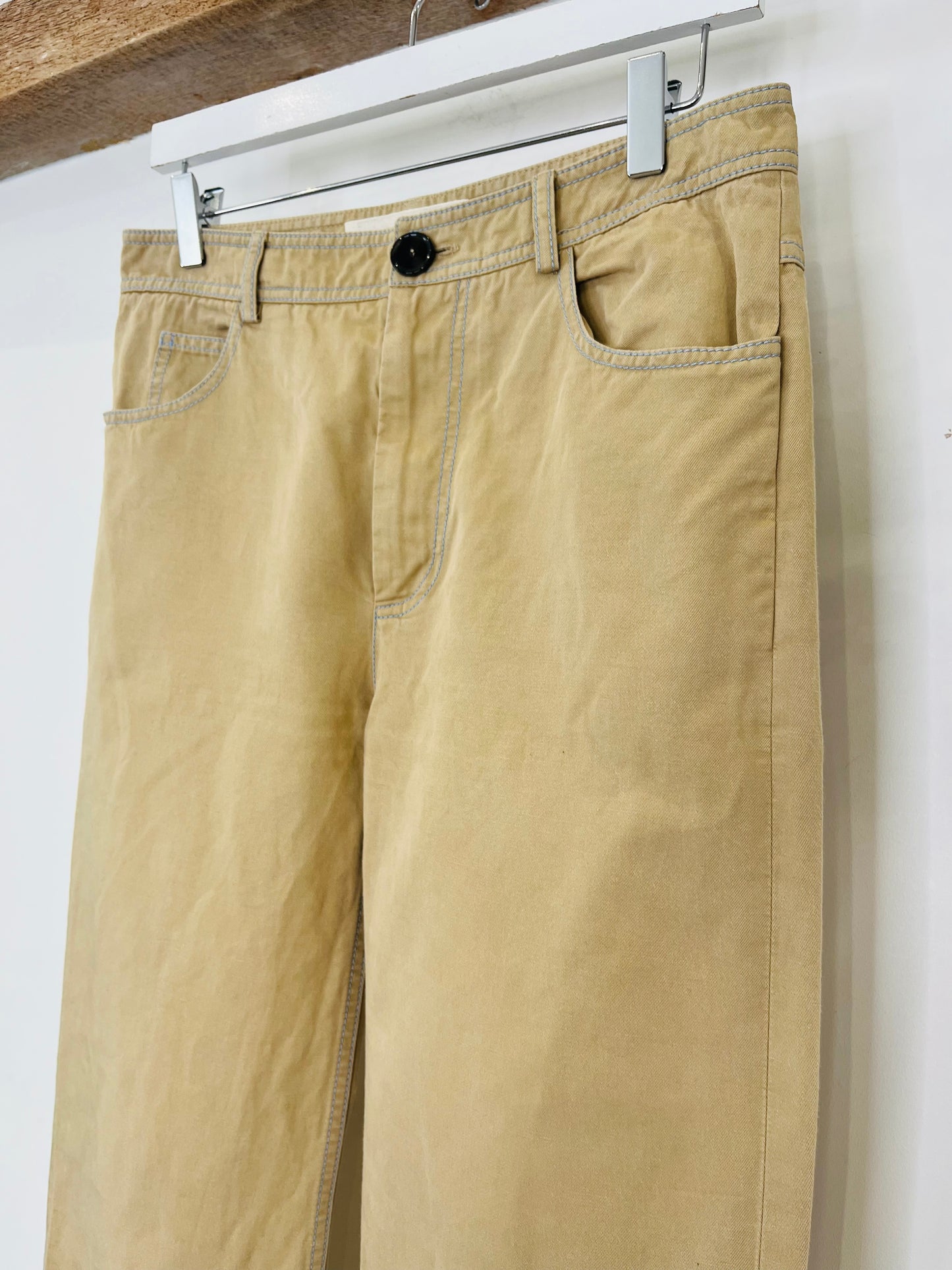 Straight Leg Trousers - Size 38