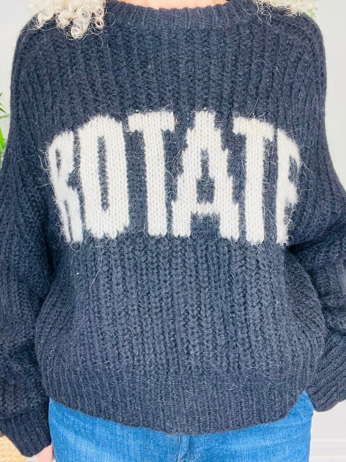 Knitted Logo Jumper - Size 14