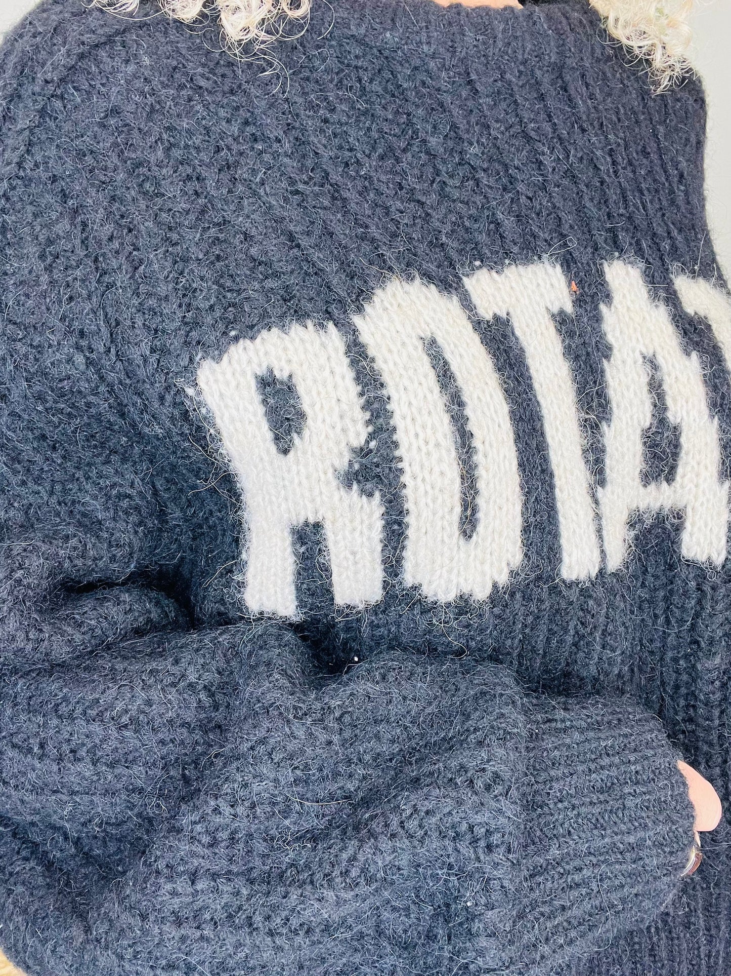 Knitted Logo Jumper - Size 14