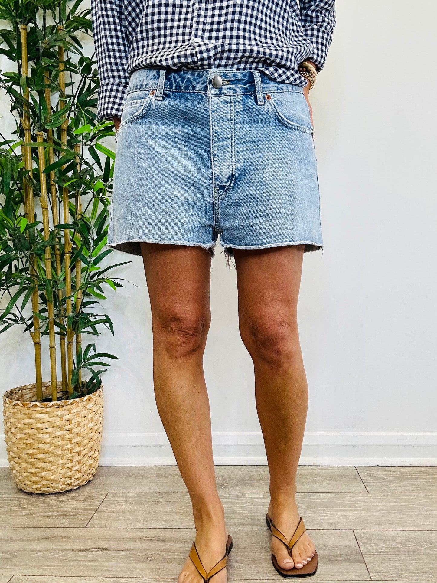 Cut Off Denim Shorts - Size 26