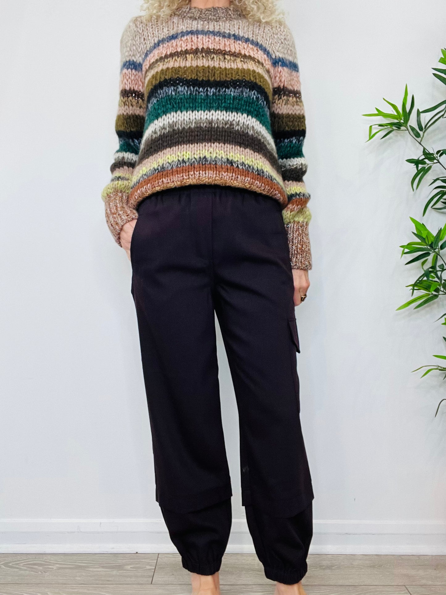 Wool Cargo Trousers - Size 10