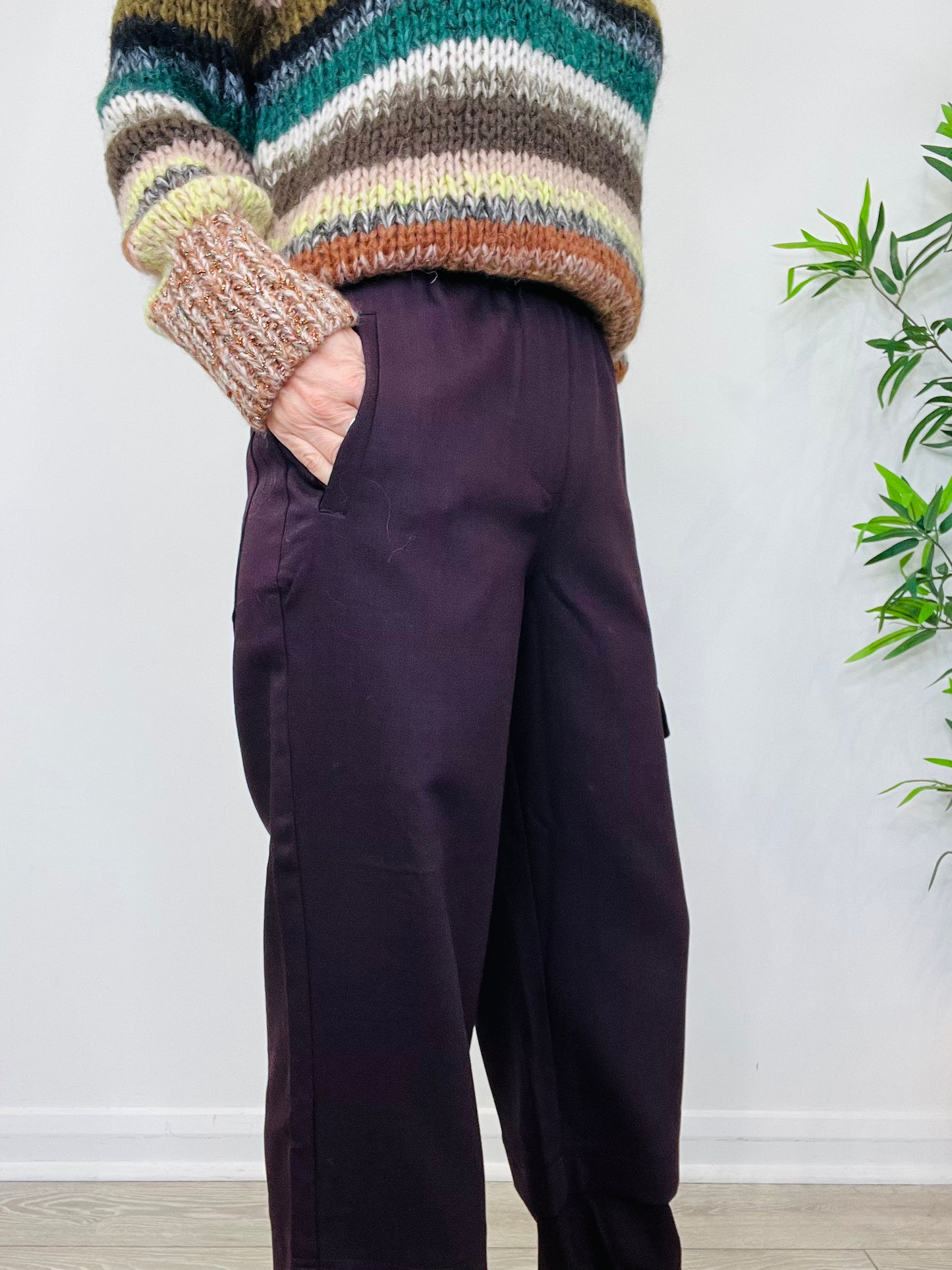 Wool Cargo Trousers - Size 10