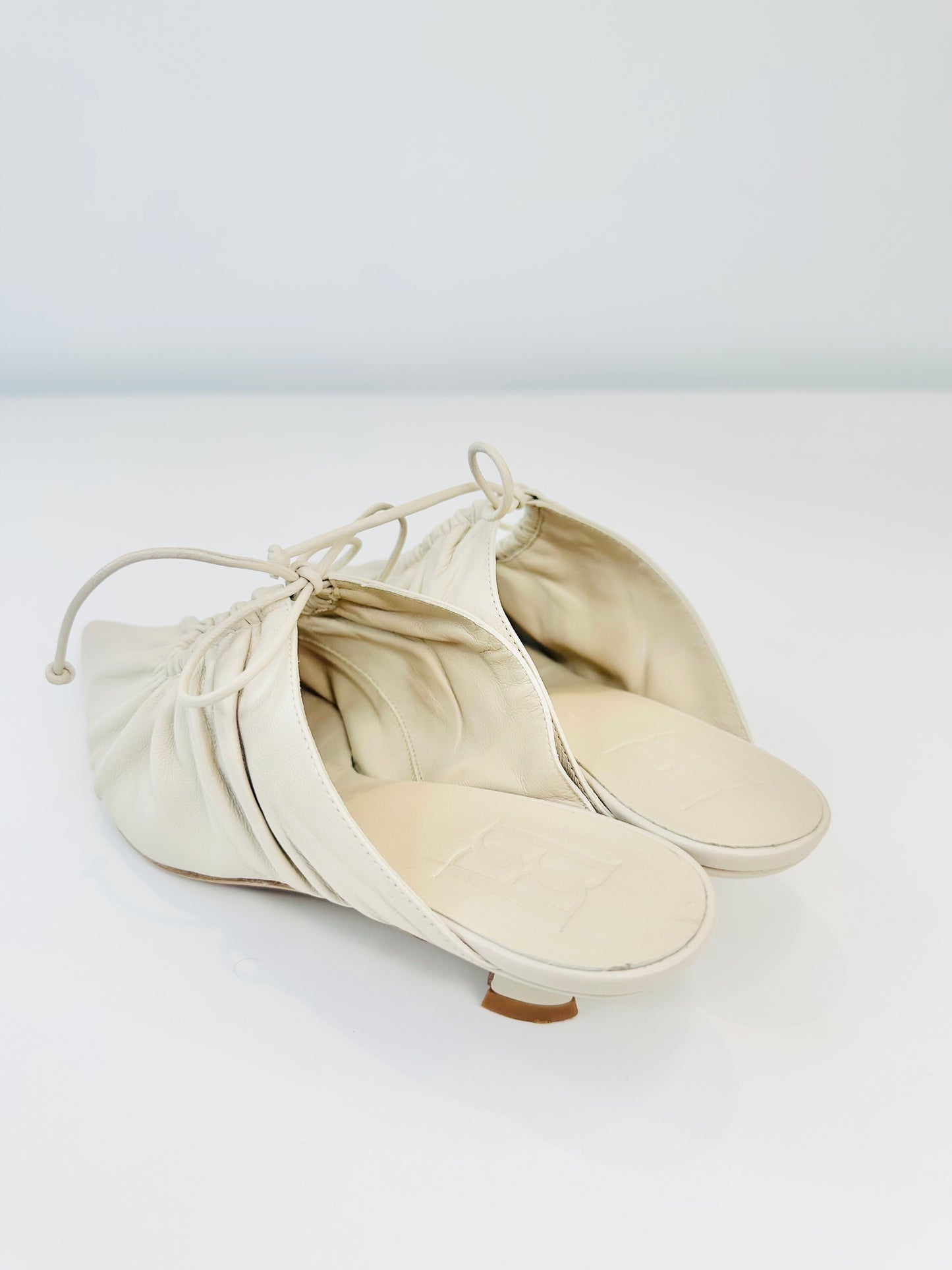 Masey Leather Mules - Size 38