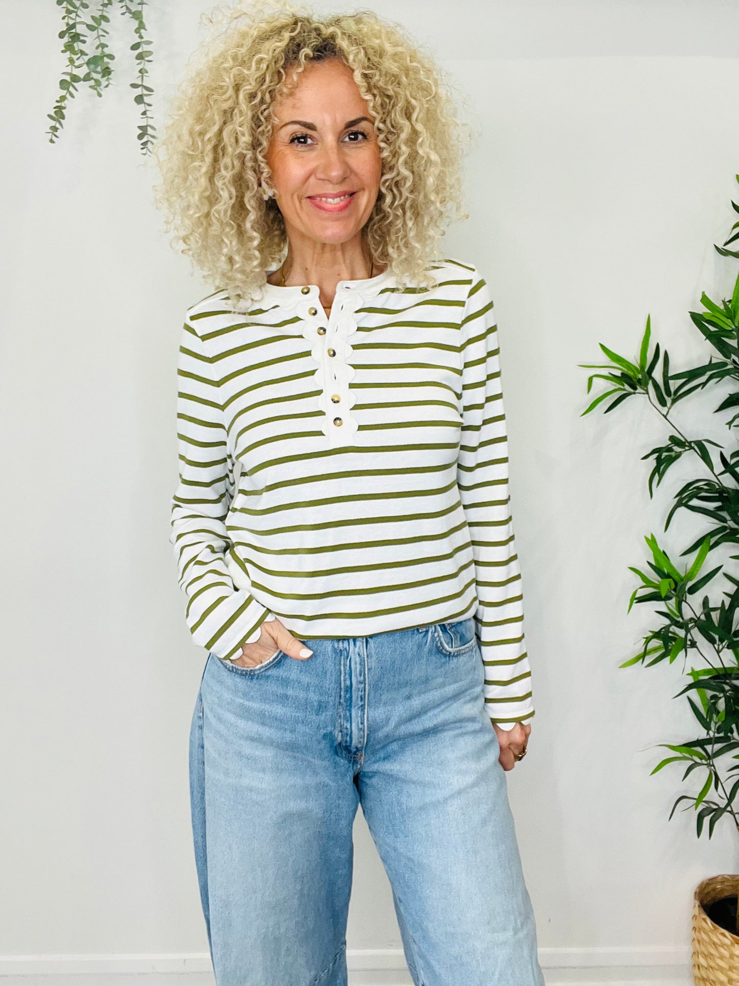Striped Cotton Top - Size 2