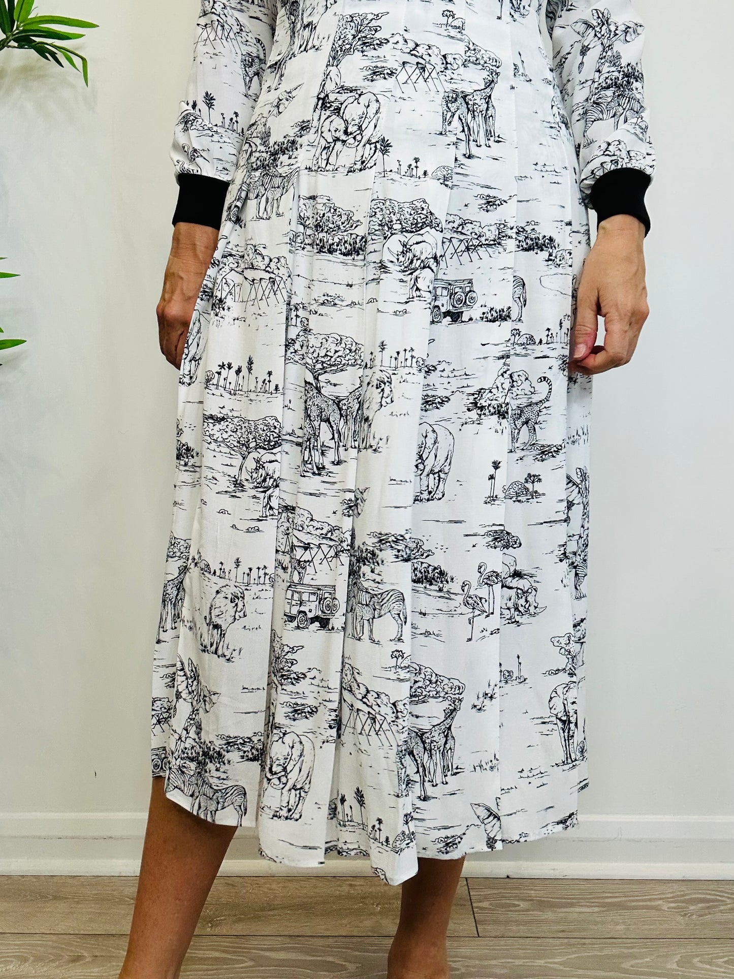 Safari Print Dress - Size 10