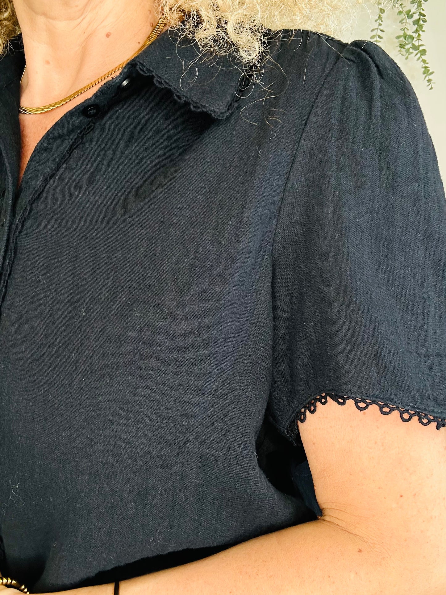 Cheesecloth Blouse - Size 12