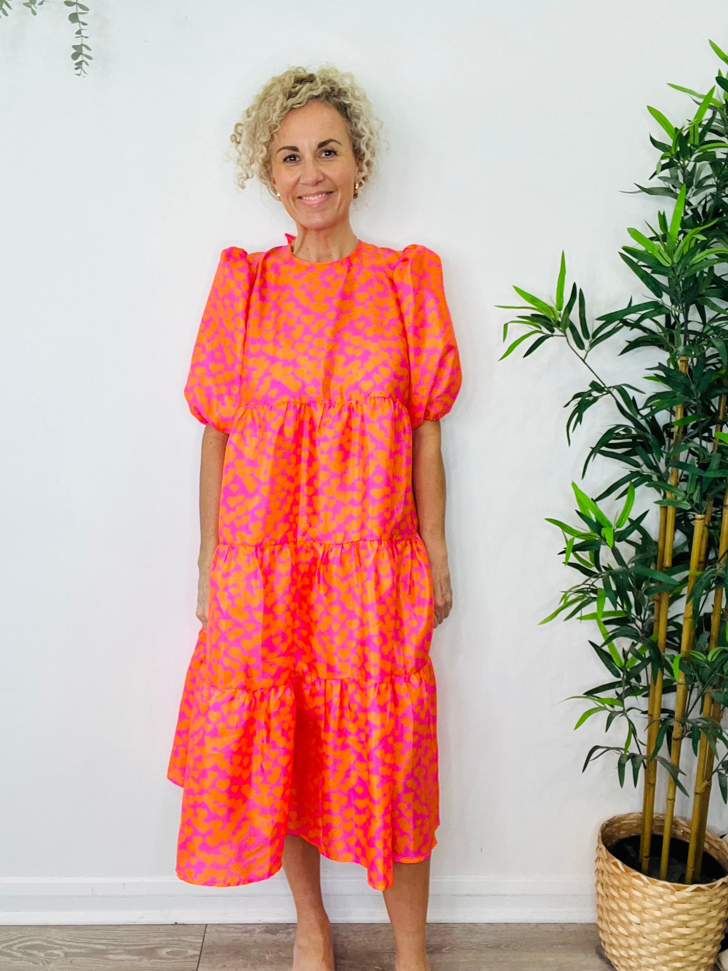 Heart Print Dress - Size 36
