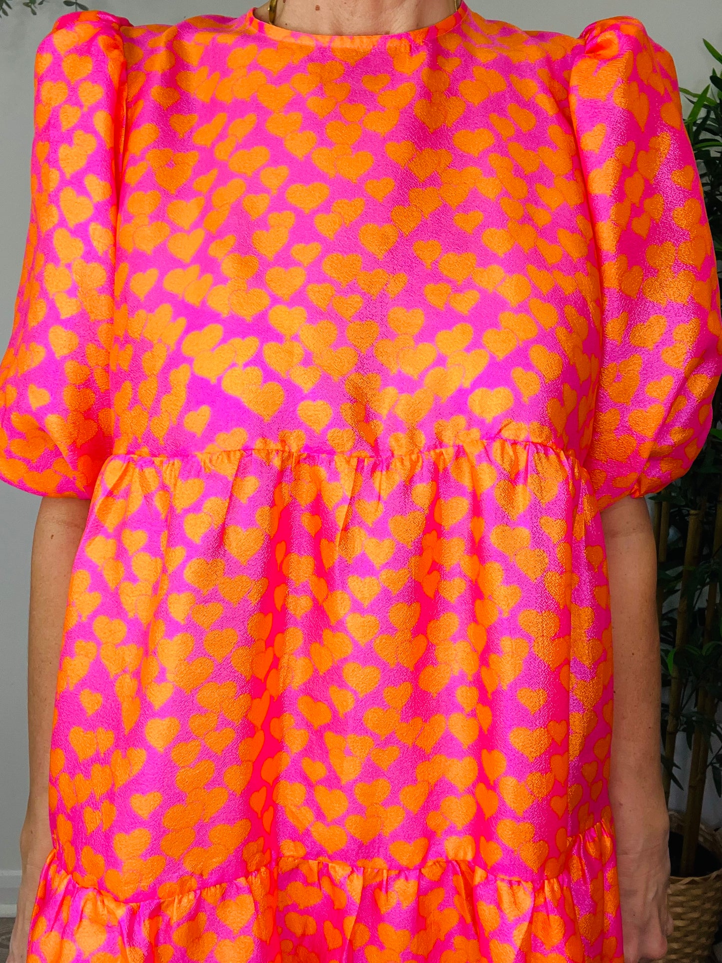 Heart Print Dress - Size 36