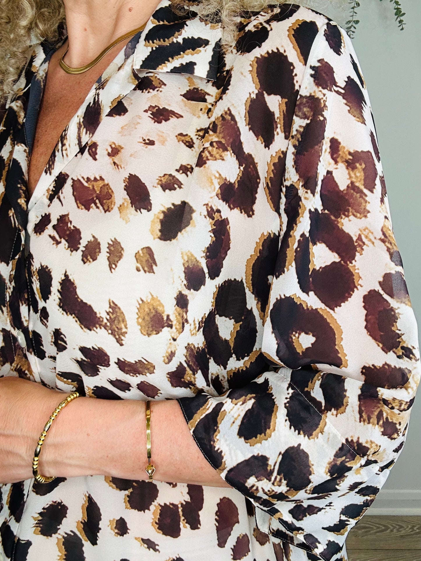 Leopard Print Kaftan - Size S