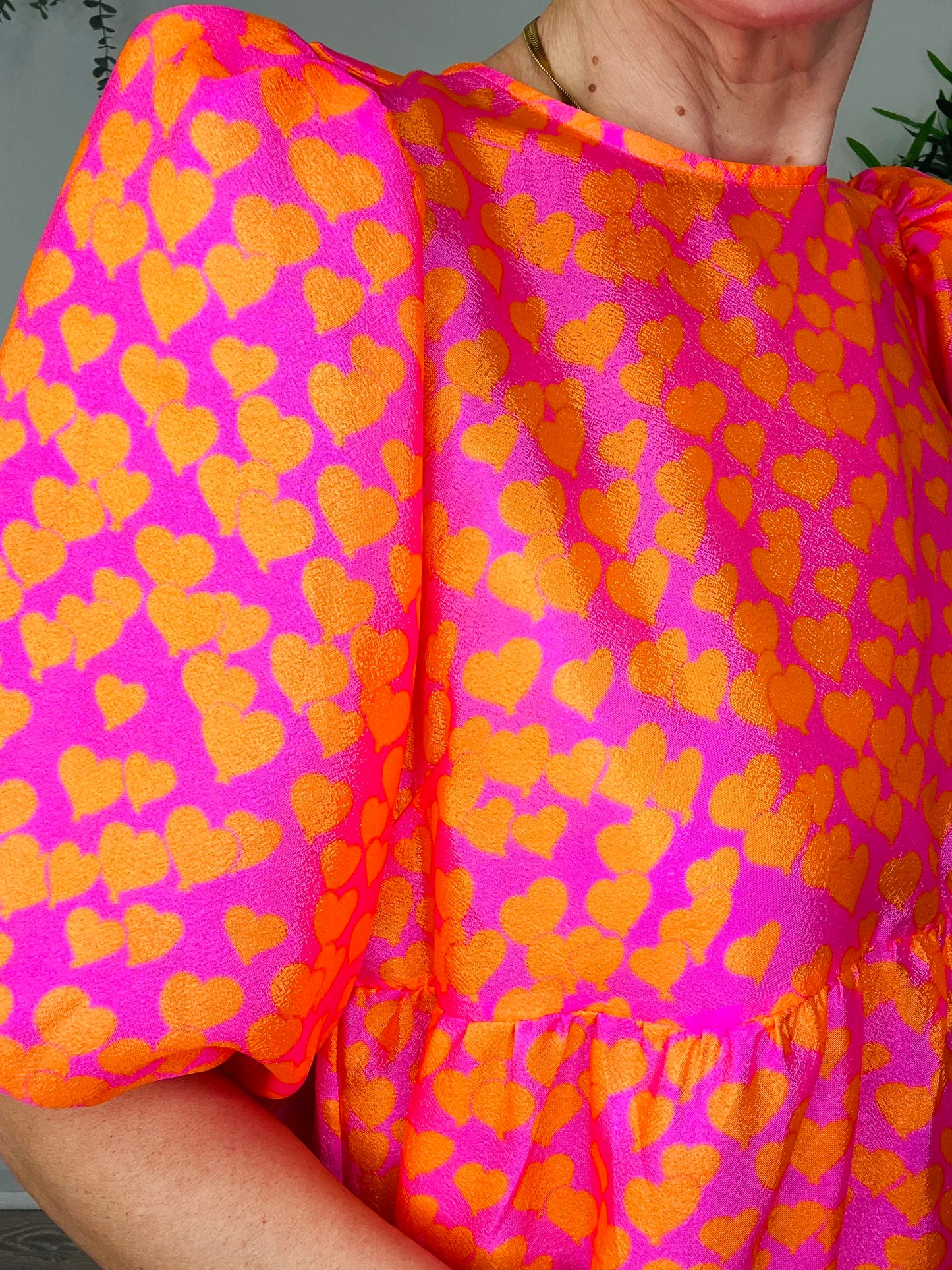Heart Print Dress - Size 36