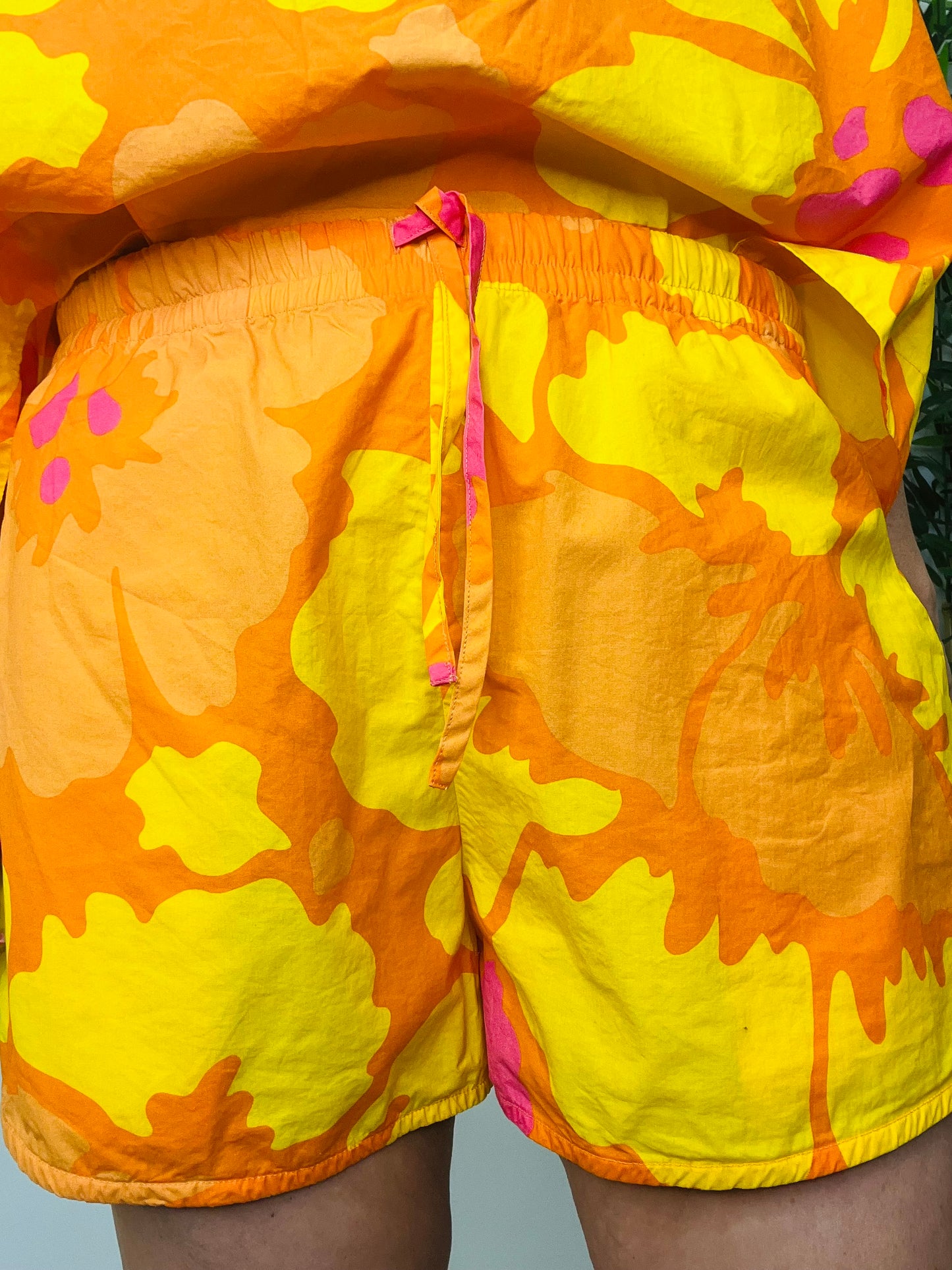 Patterned Top & Shorts Set - Size S