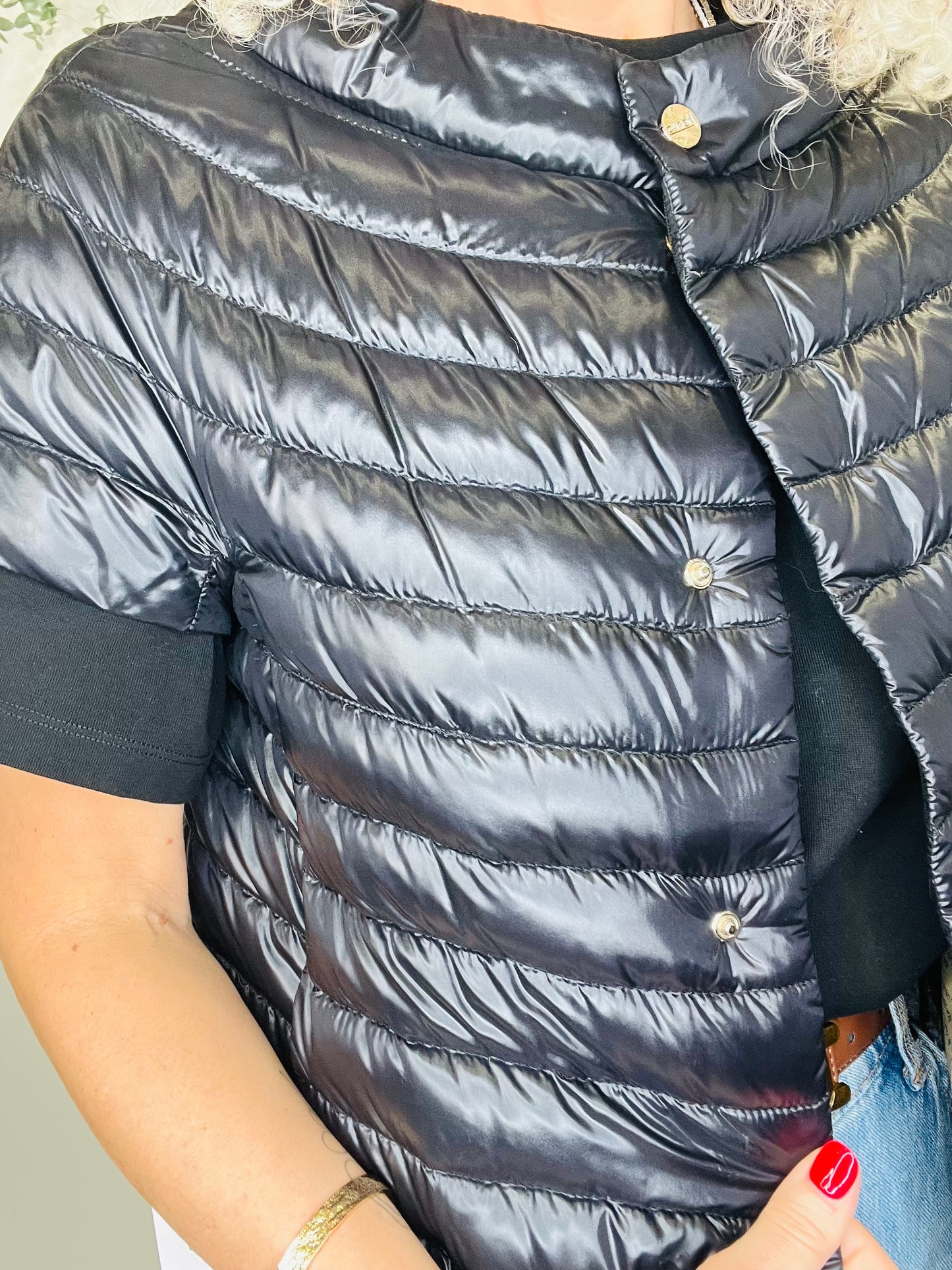 Short Sleeved Down Jacket - Size 42