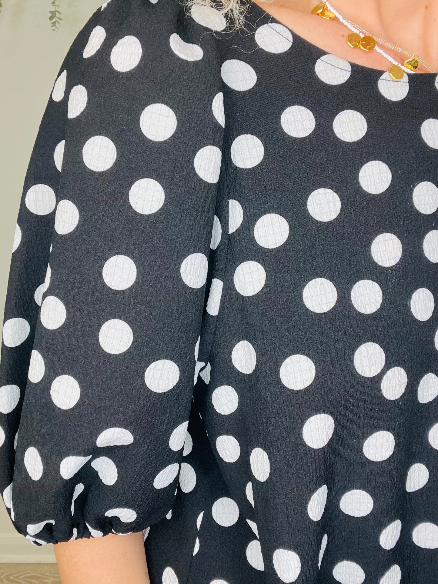 Polka Dot Dress - Size L