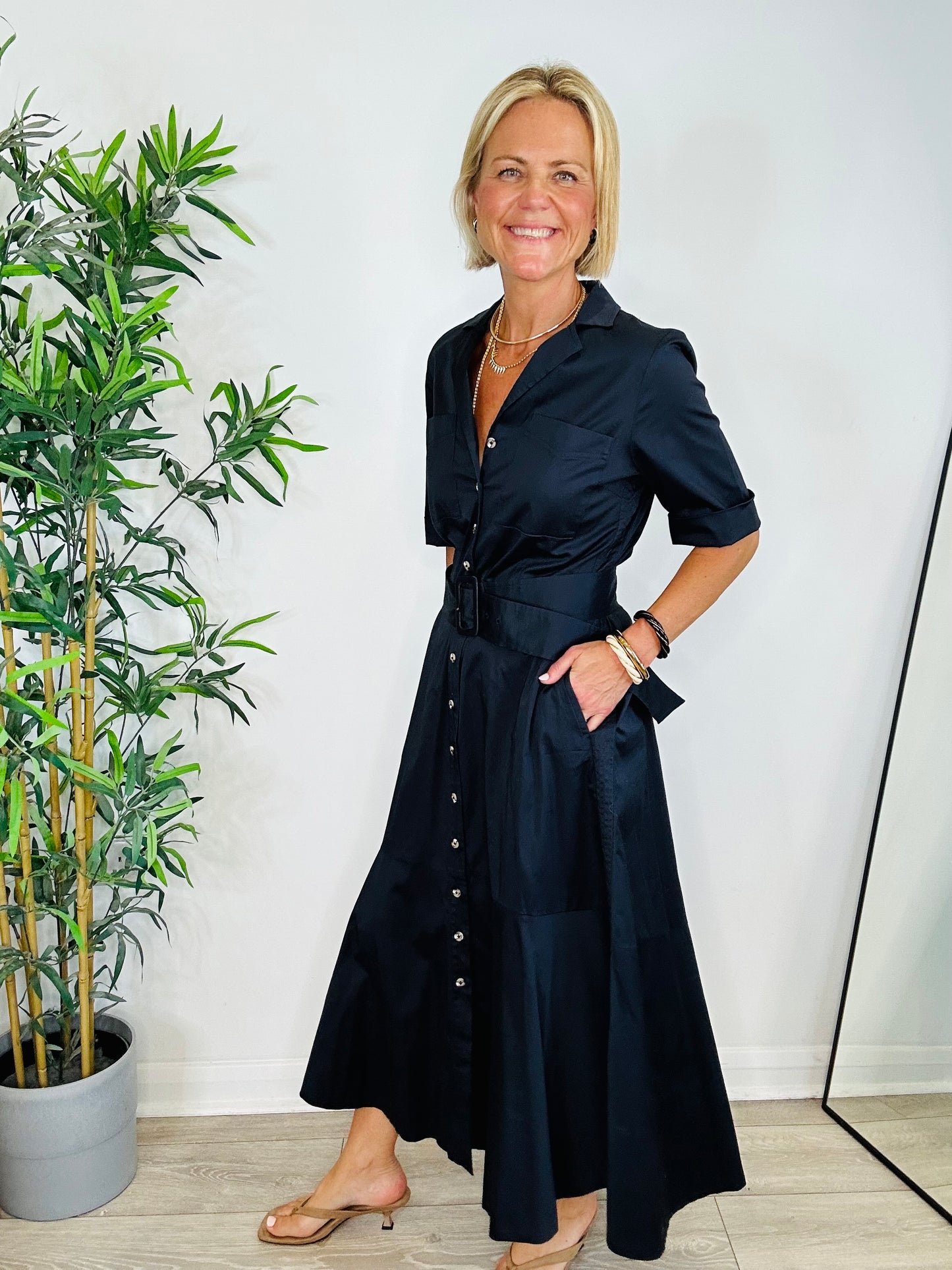 Cotton Shirt Dress - Size 12
