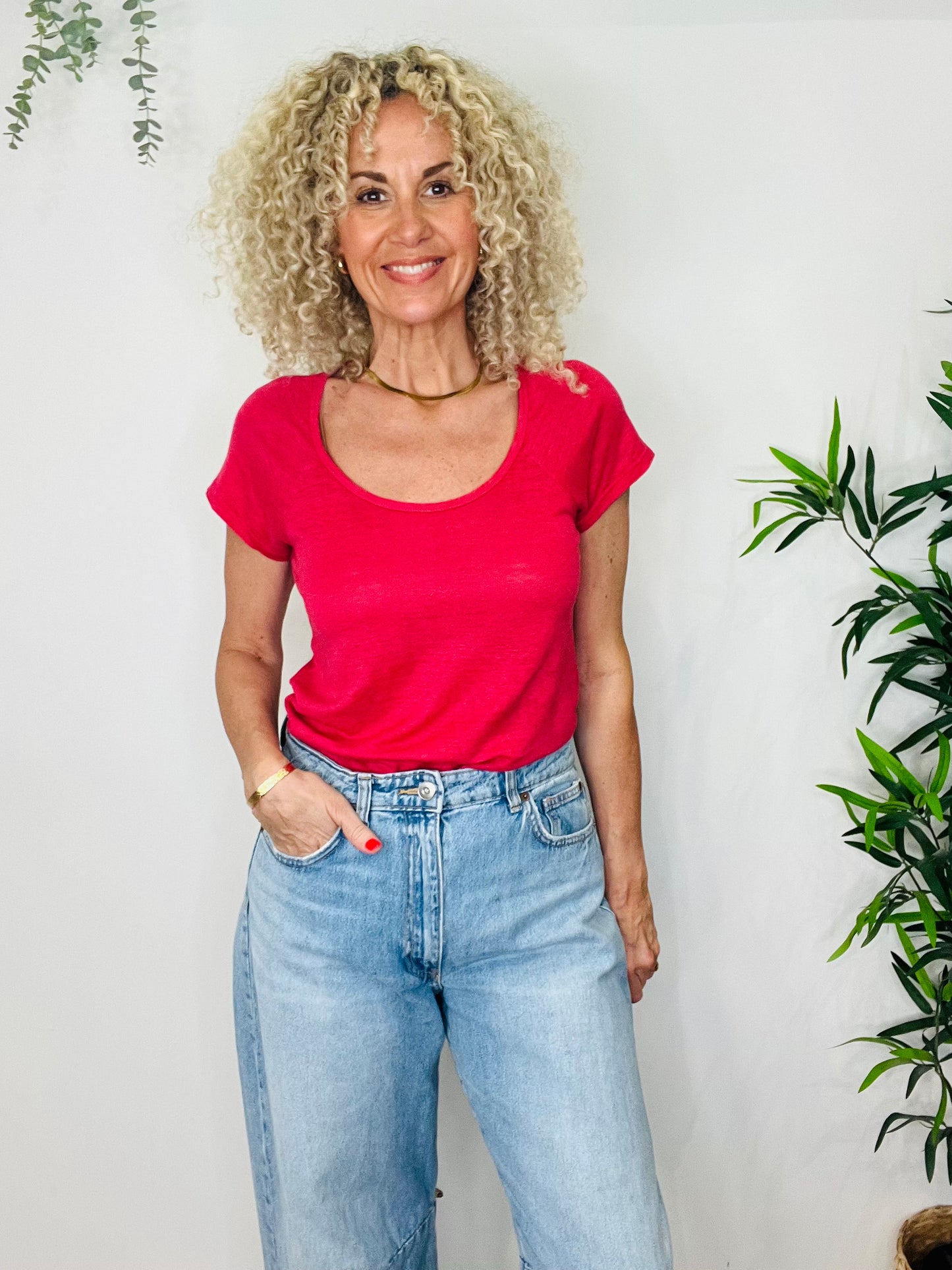 Linen Tee - Size S