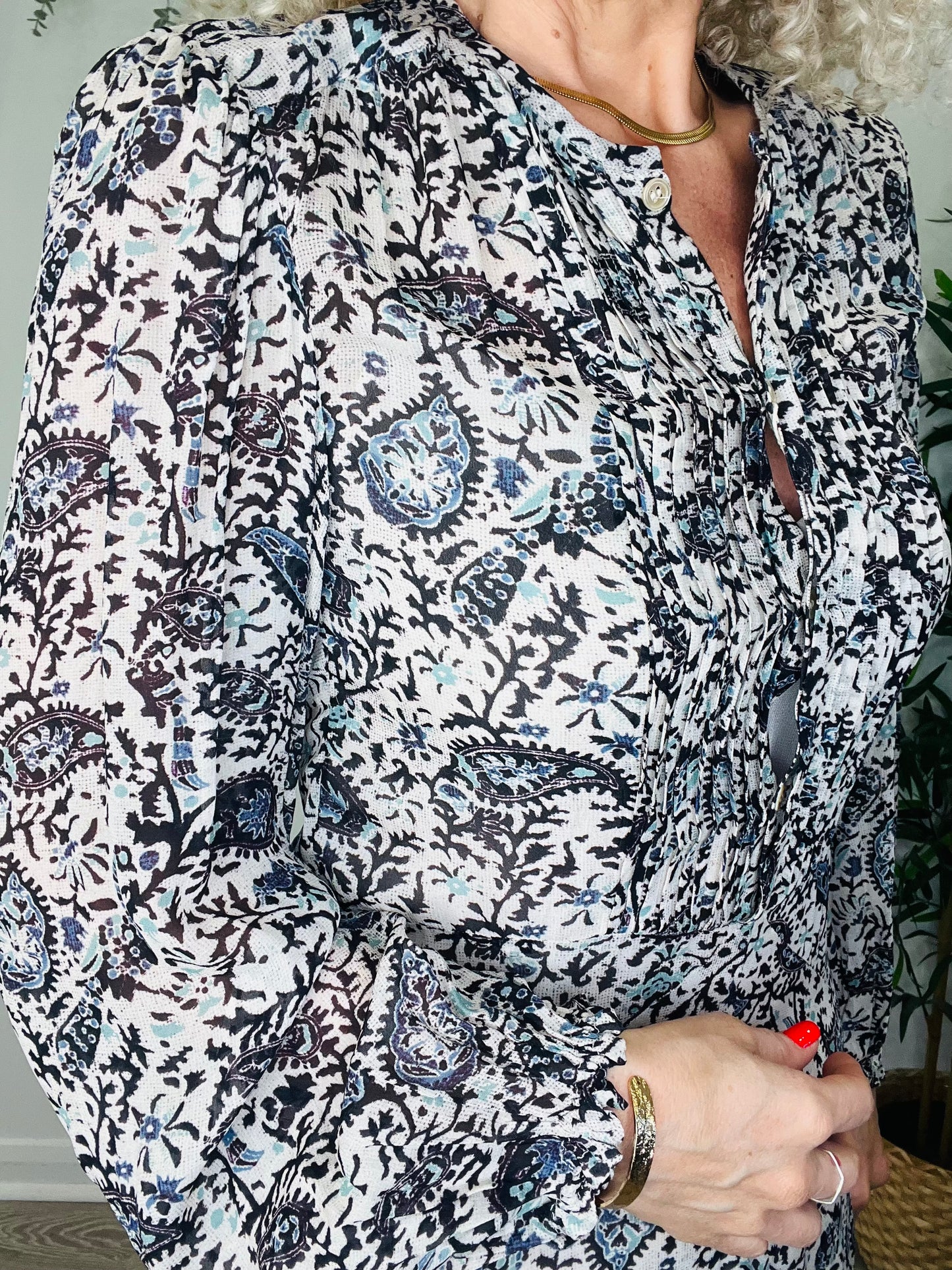 Lizete Paisley Print Dress - Size 36