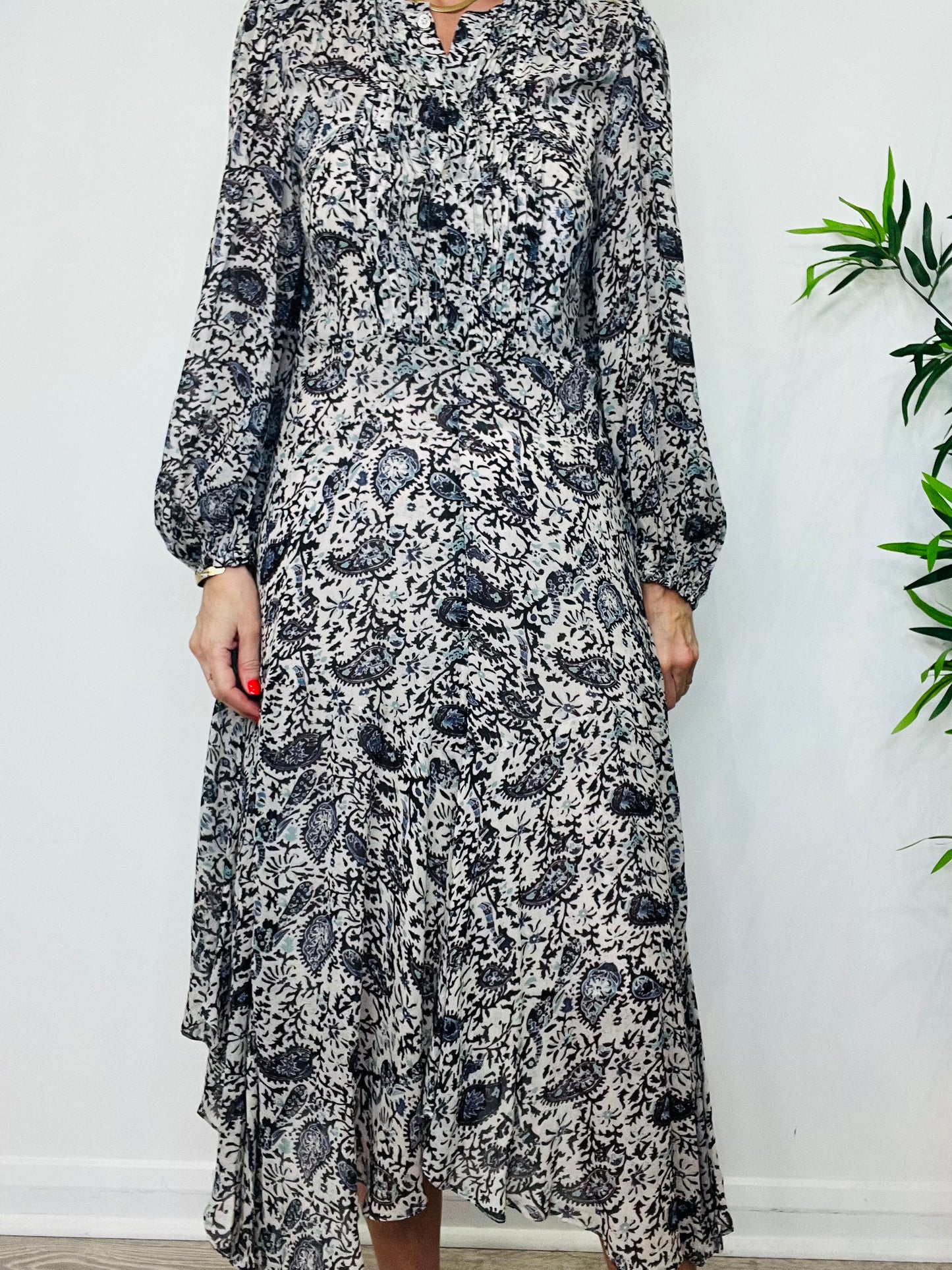 Lizete Paisley Print Dress - Size 36