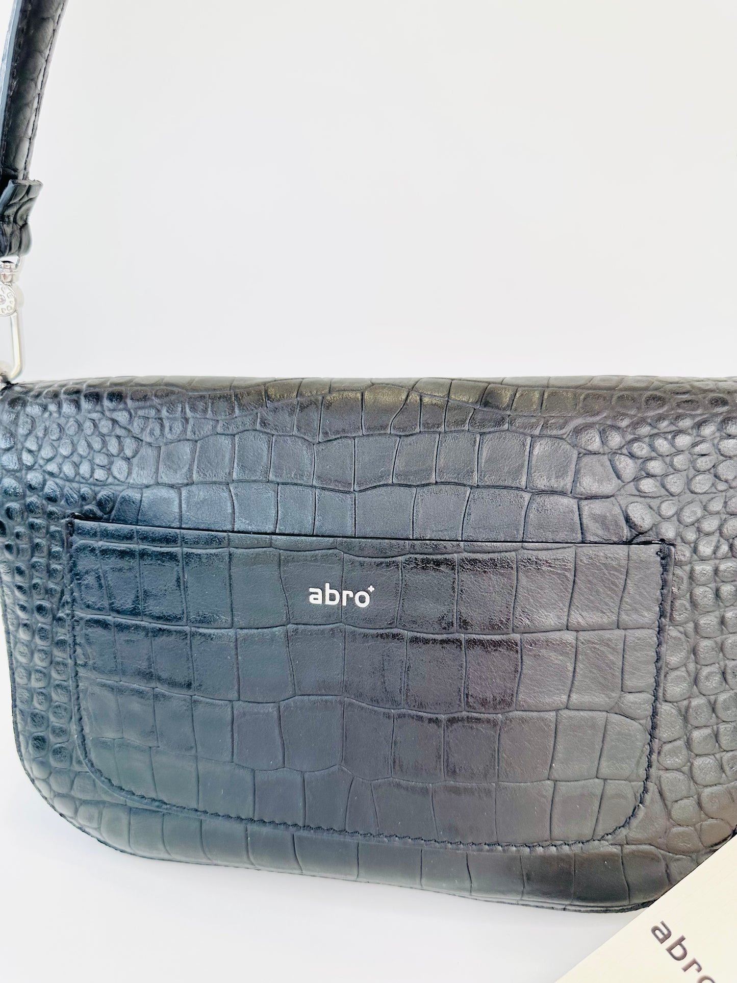 Moc Croc Leather Camilla Shoulder Bag