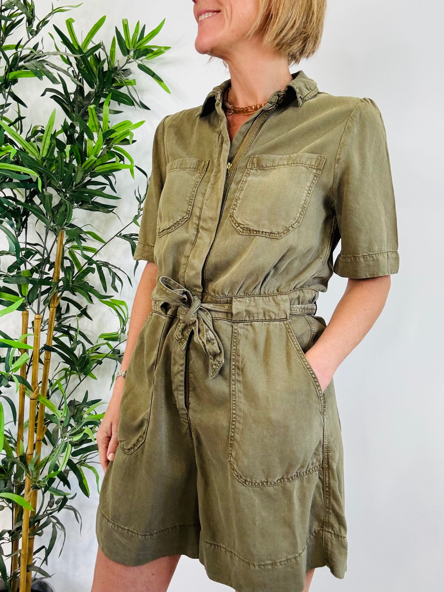 Belted Playsuit - Size 10