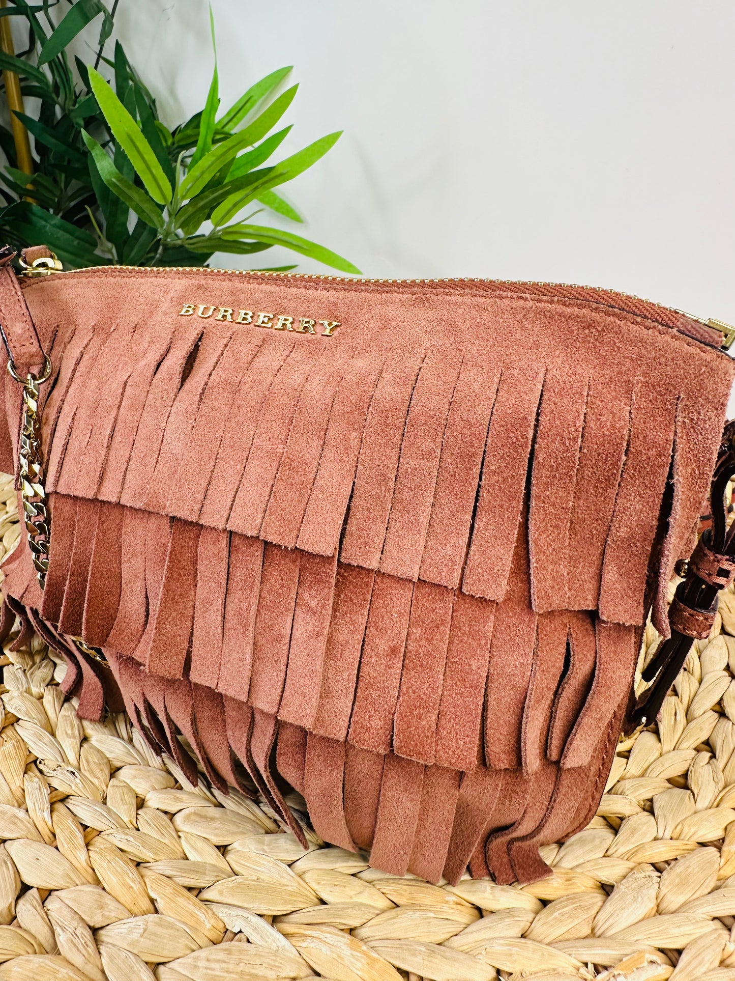 Suede Fringed Bag