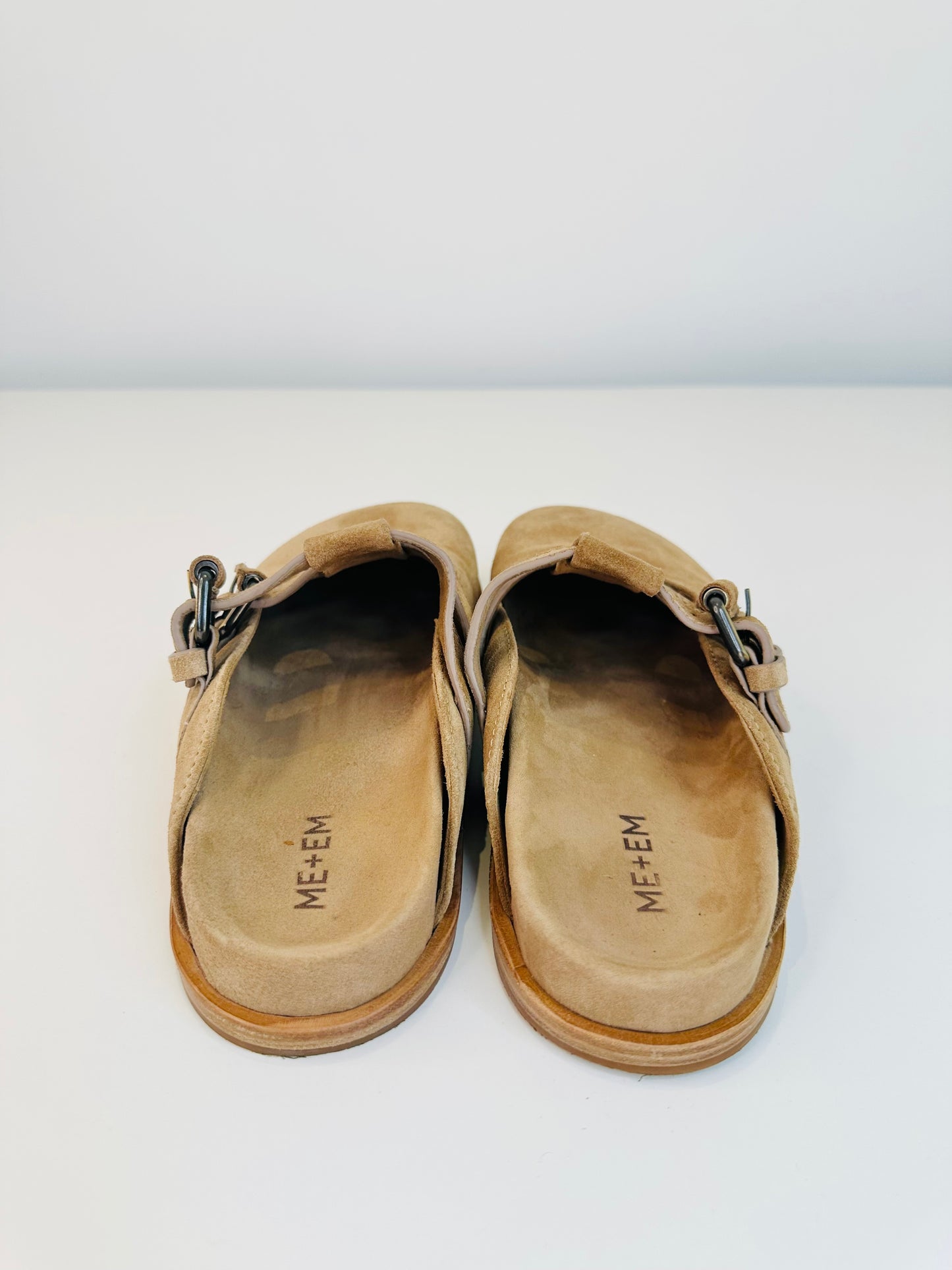 Suede Clog Mules - Size 37