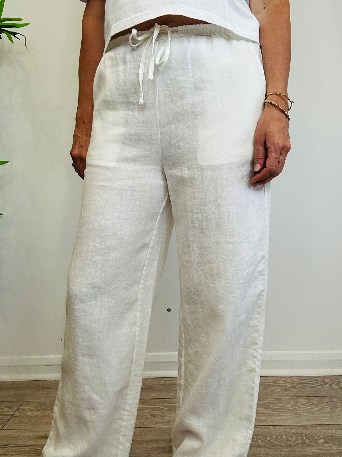 Emmie Linen Trousers - Size M
